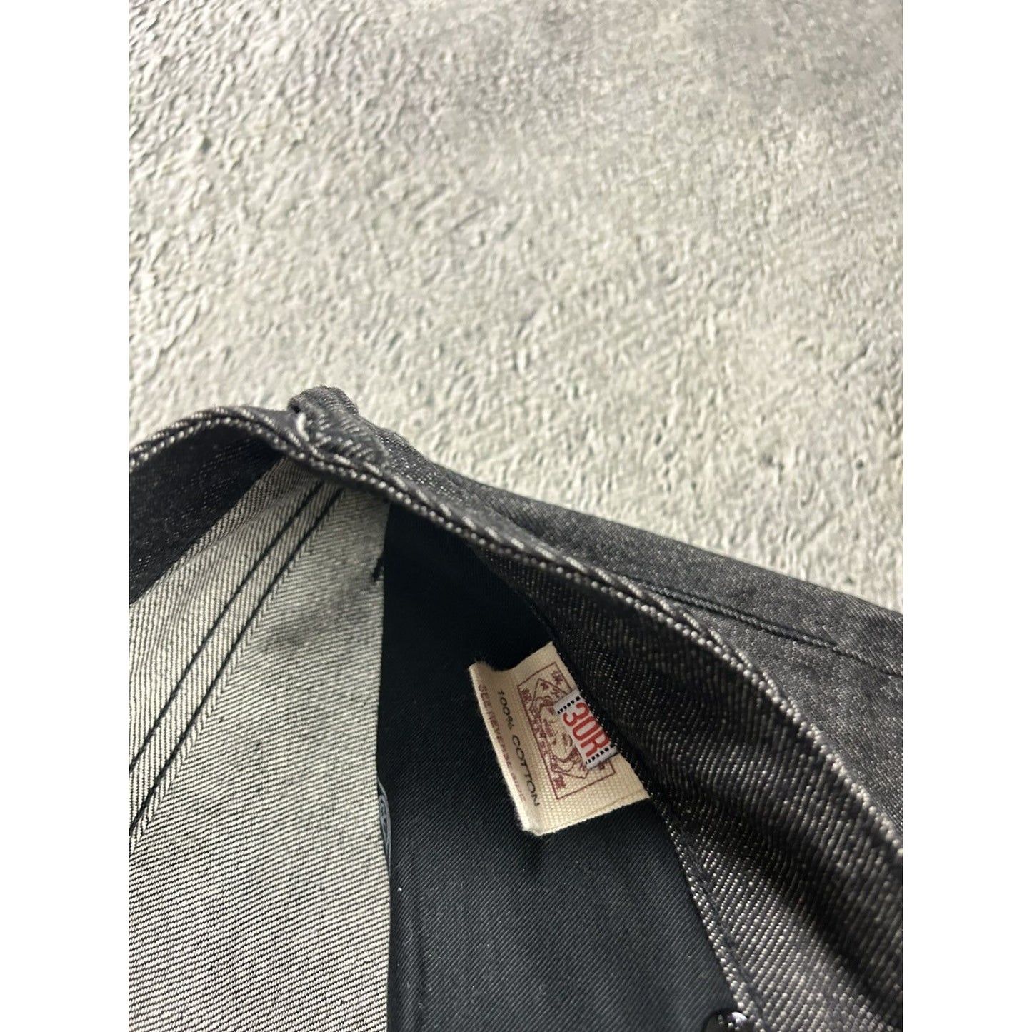 Evisu jorts black gray shorts raw denim leather seagulls