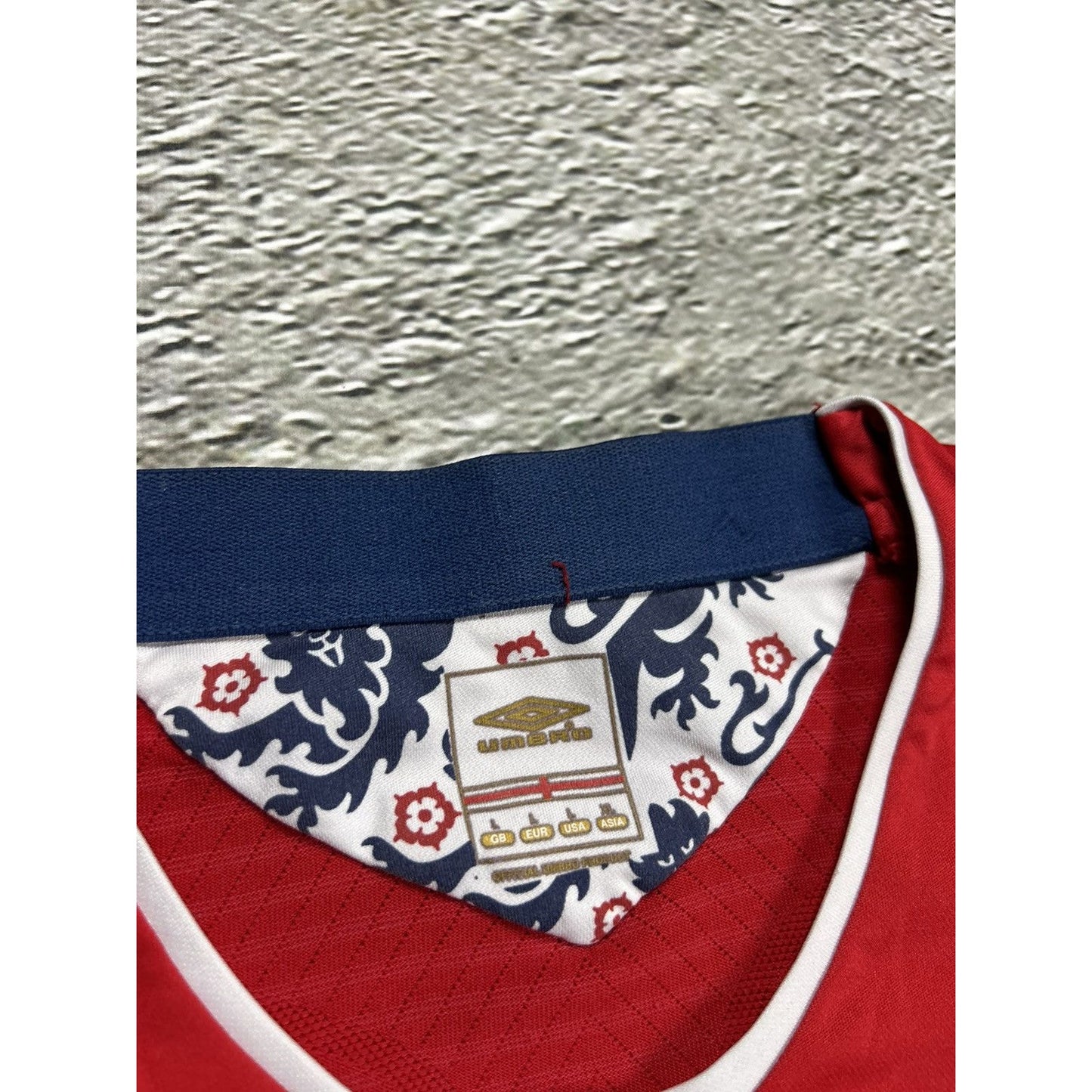 England vintage Umbro jersey 2008 2010 red away