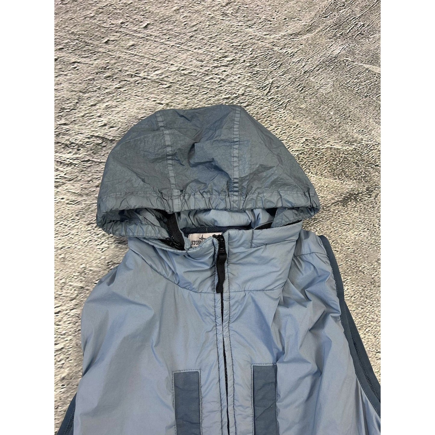 Stone Island vest baby blue gillet with badge