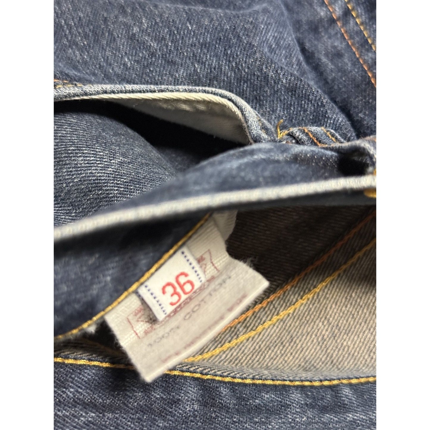 Evisu daicock vintage denim pants white blue Y2K