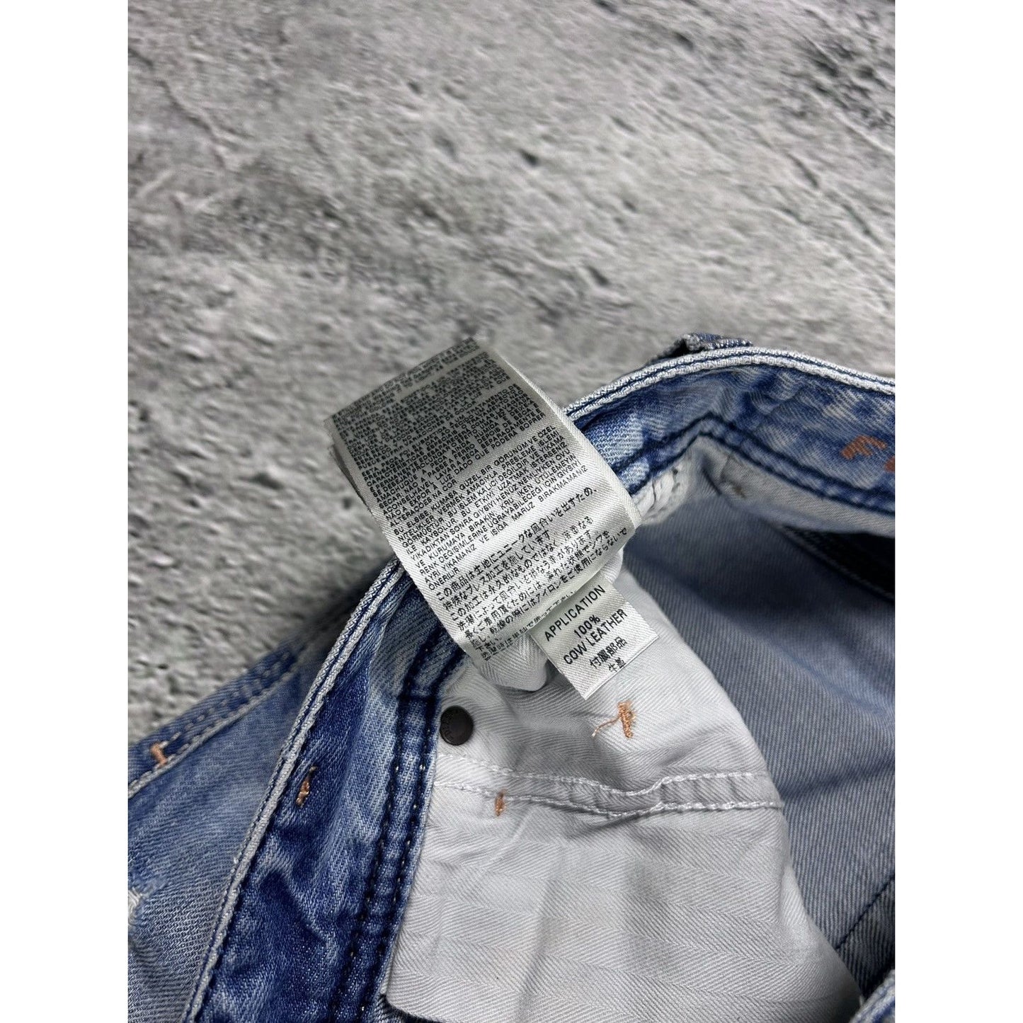Diesel jeans vintage baby blue Krooley Y2K slim marble fade