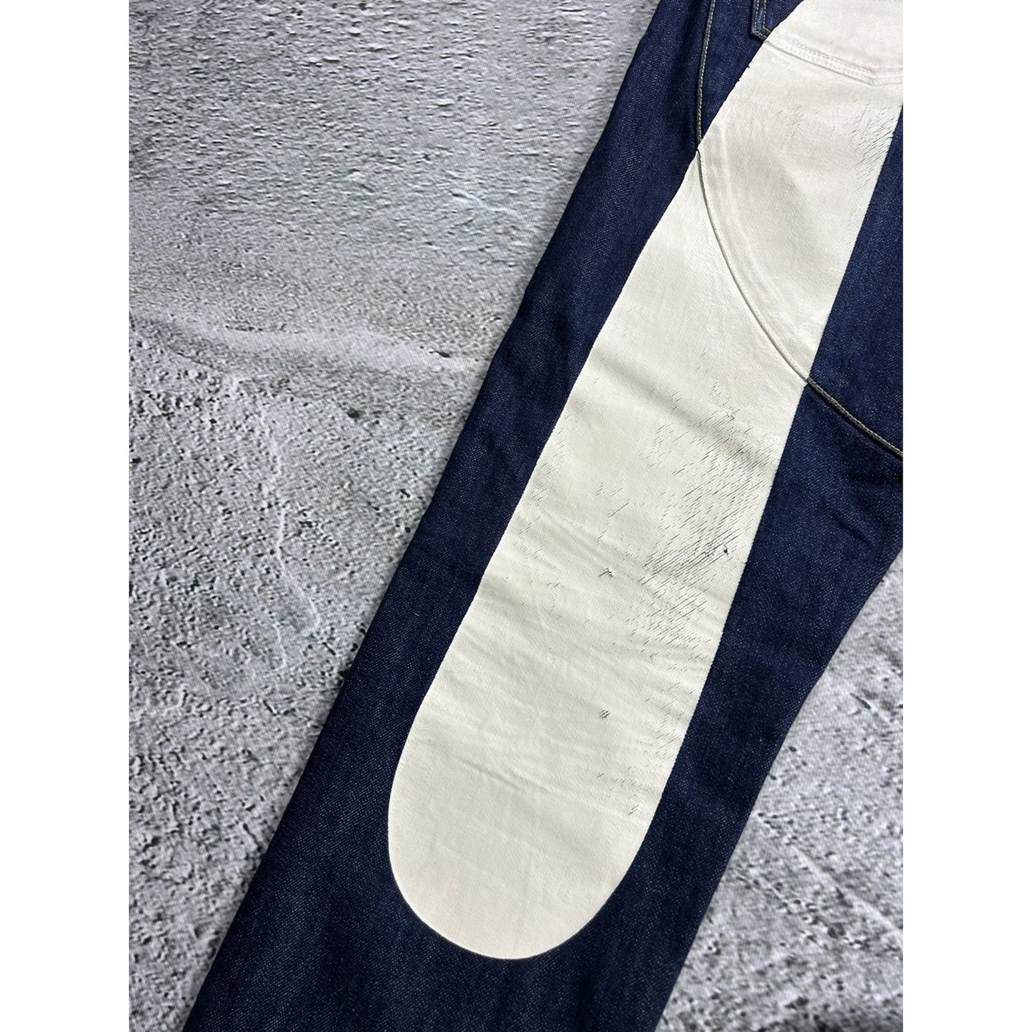 Evisu jeans daicock big logo white selvedge denim Japanese