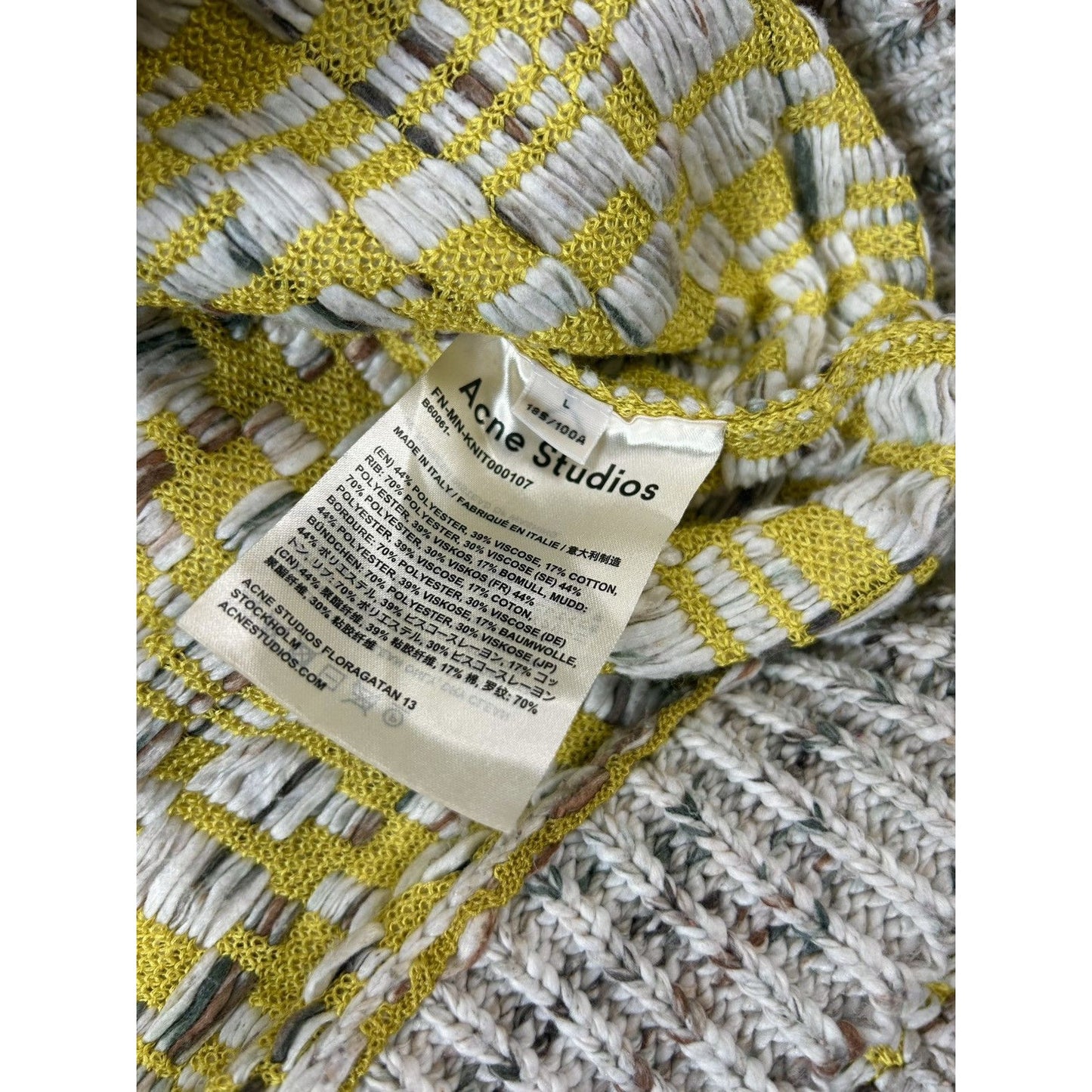 Acne Studios sweater thick knit FN-MN-KNIT000107