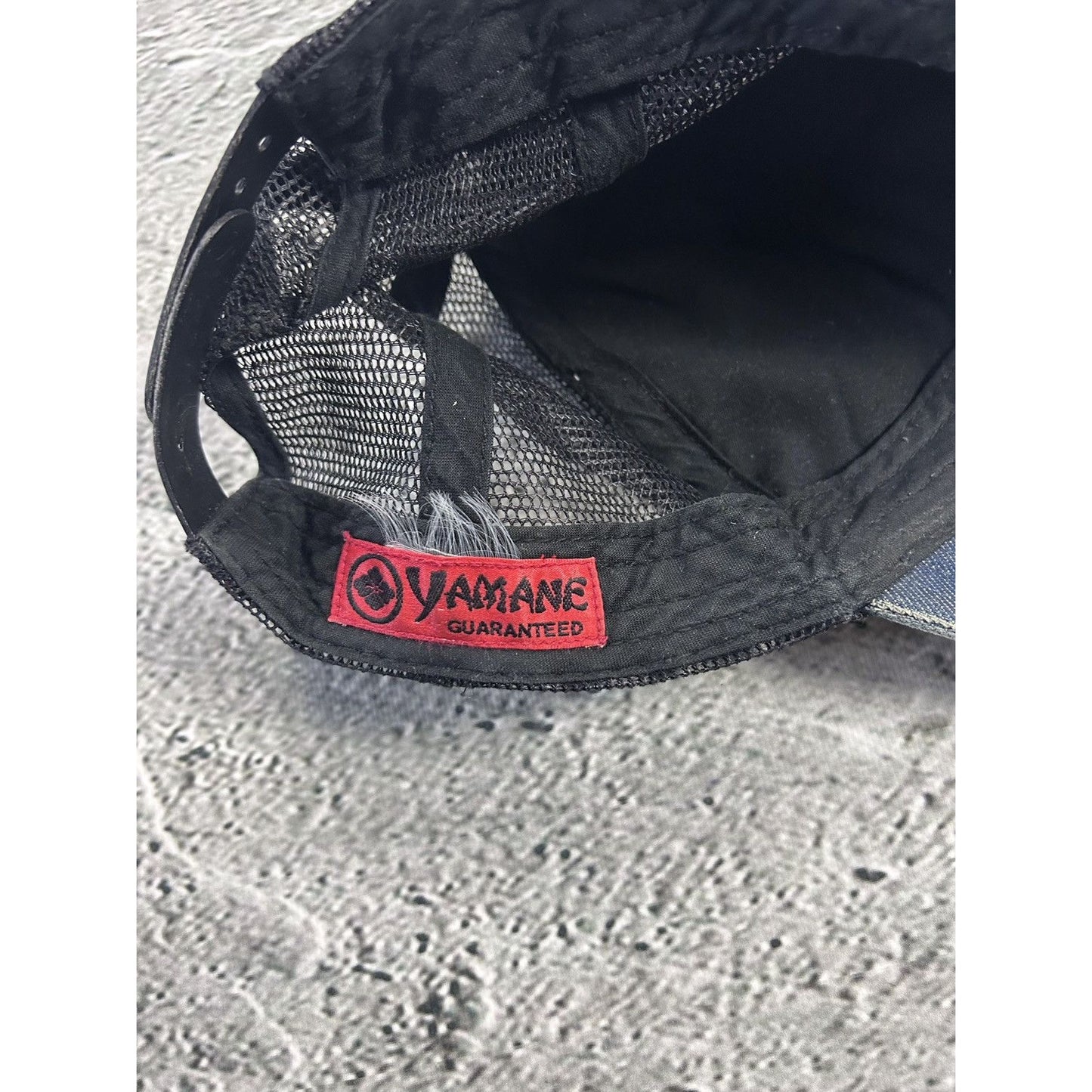 Evisu cap vintage Yamane denim big logo baby blue