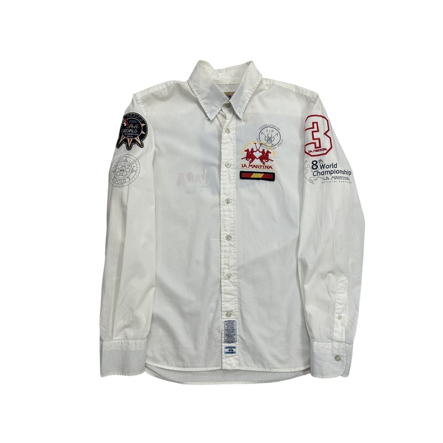 La Martina shirt longsleeve white Chief Keef Polo Spain