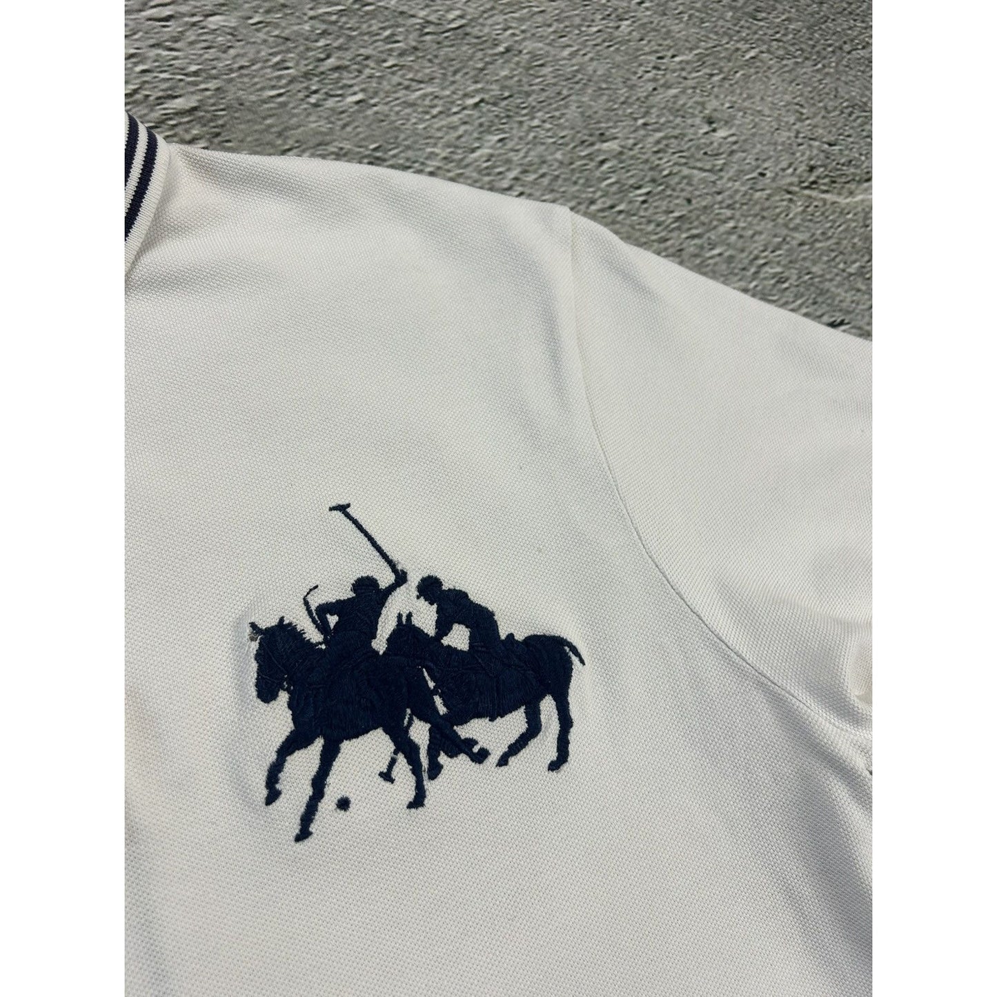 Chief Keef Polo Ralph Lauren vintage big pony white navy