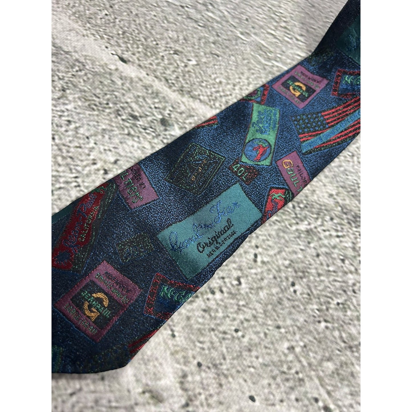 Jean Paul Gaultier tie silk vintage avant garde