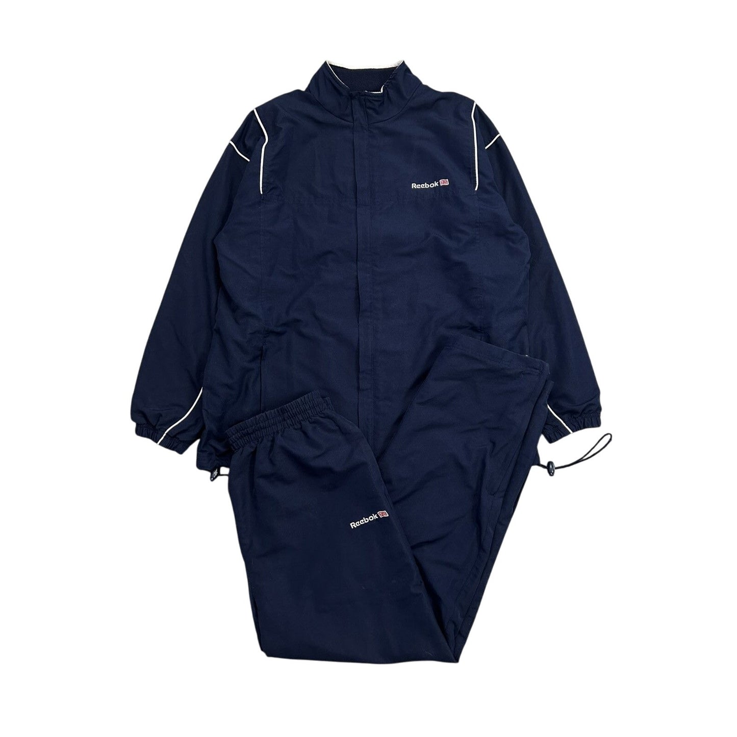 Reebok vintage track suit navy track pants nylon UK