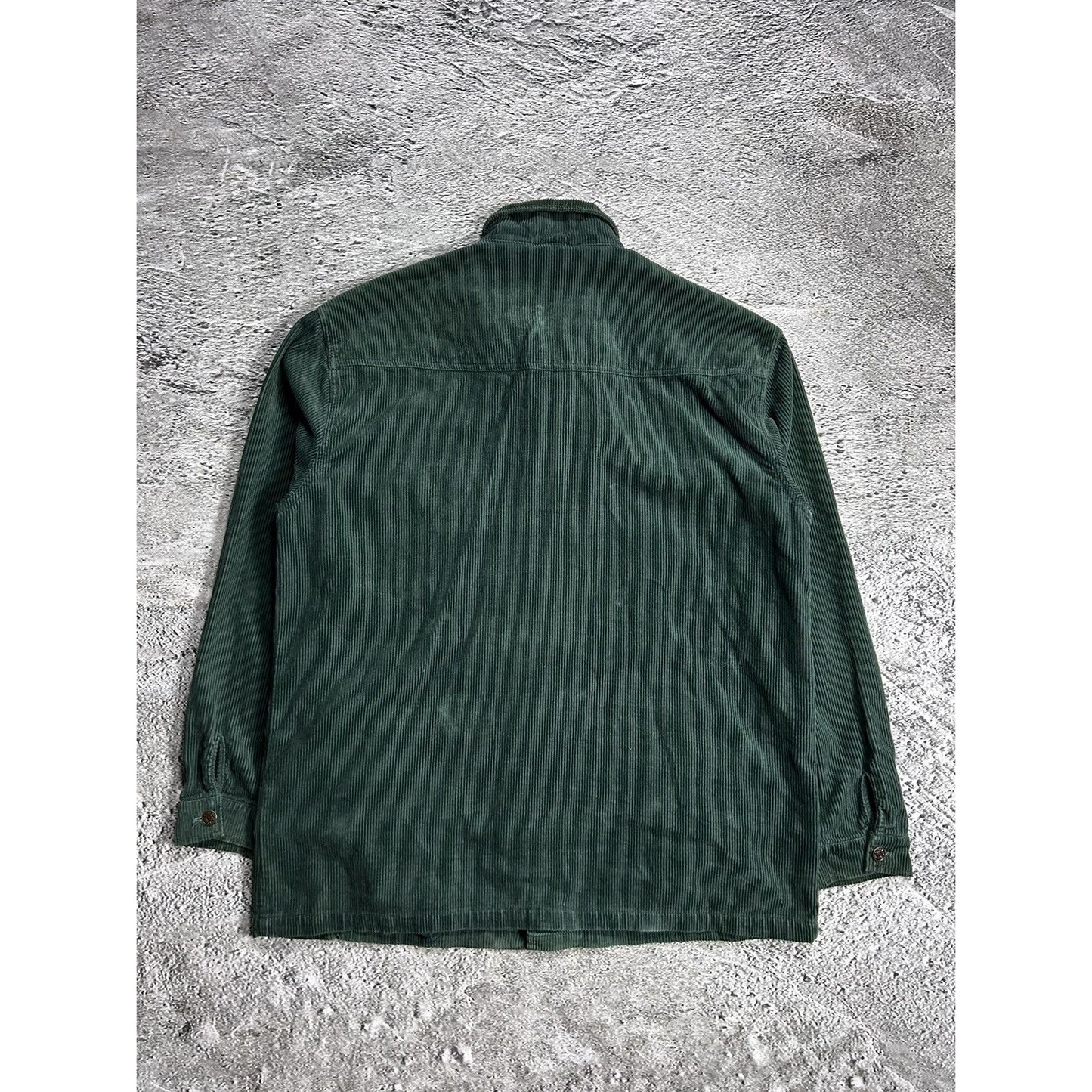 Karl Kani vintage corduroy shirt green big logo spell out