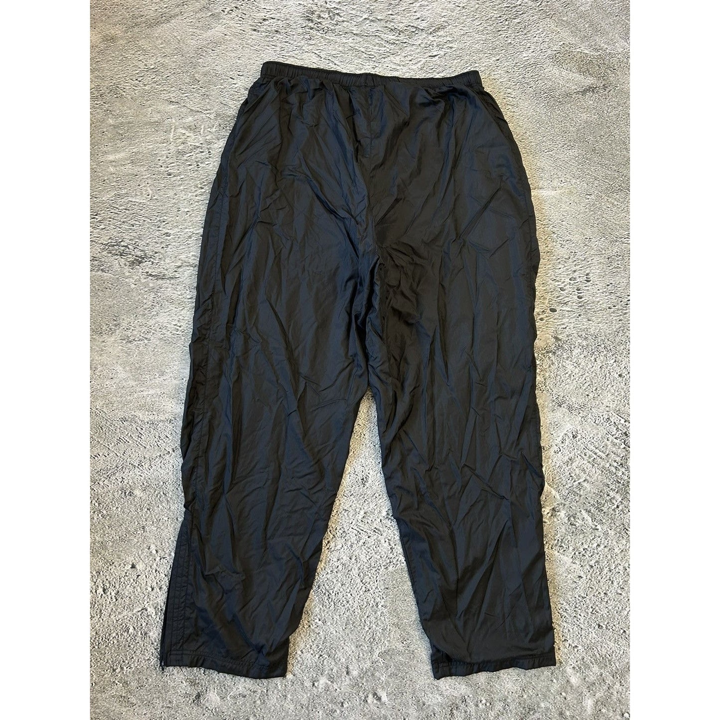Nike vintage black track pants small red logo 90s
