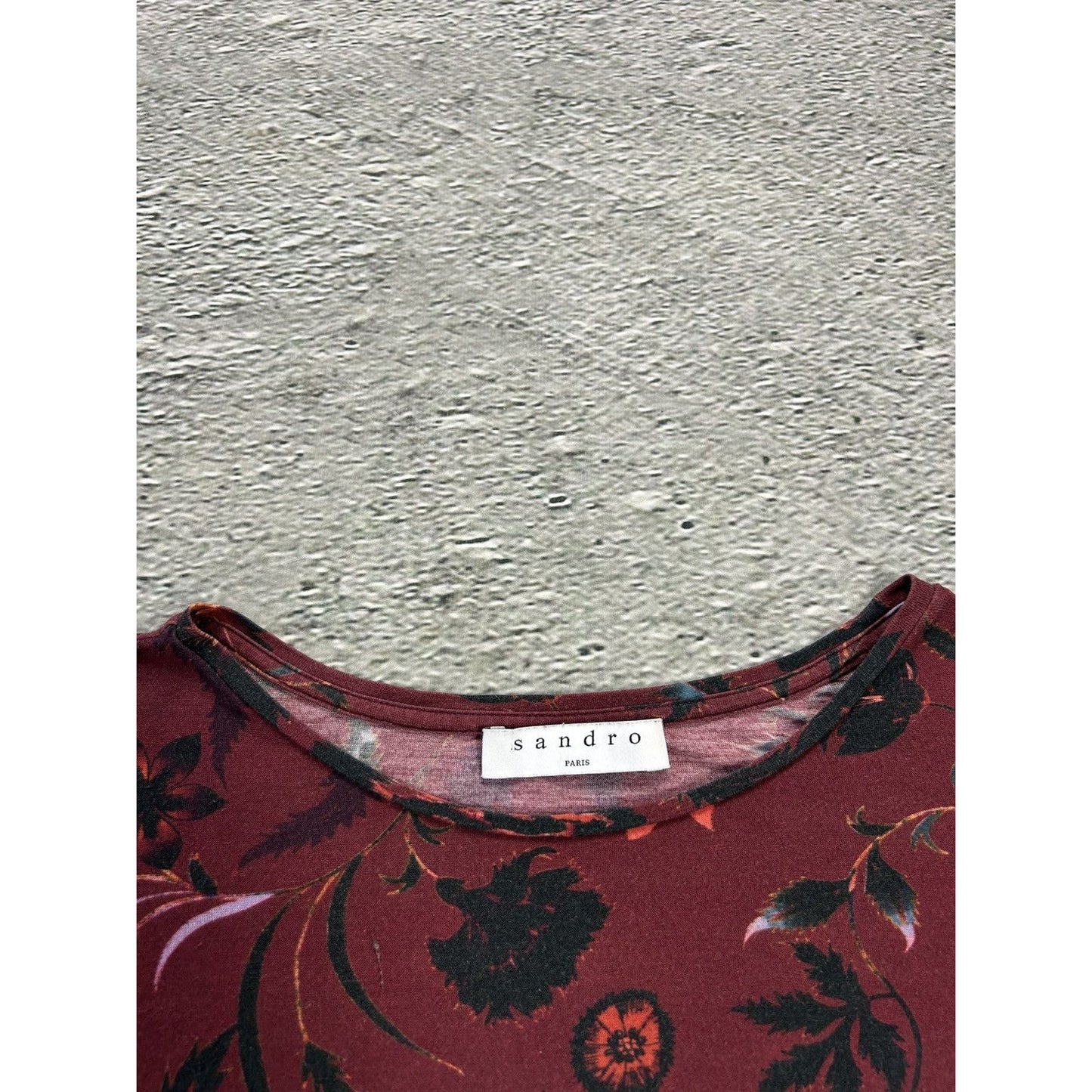 Sandro Paris longsleeve floral red