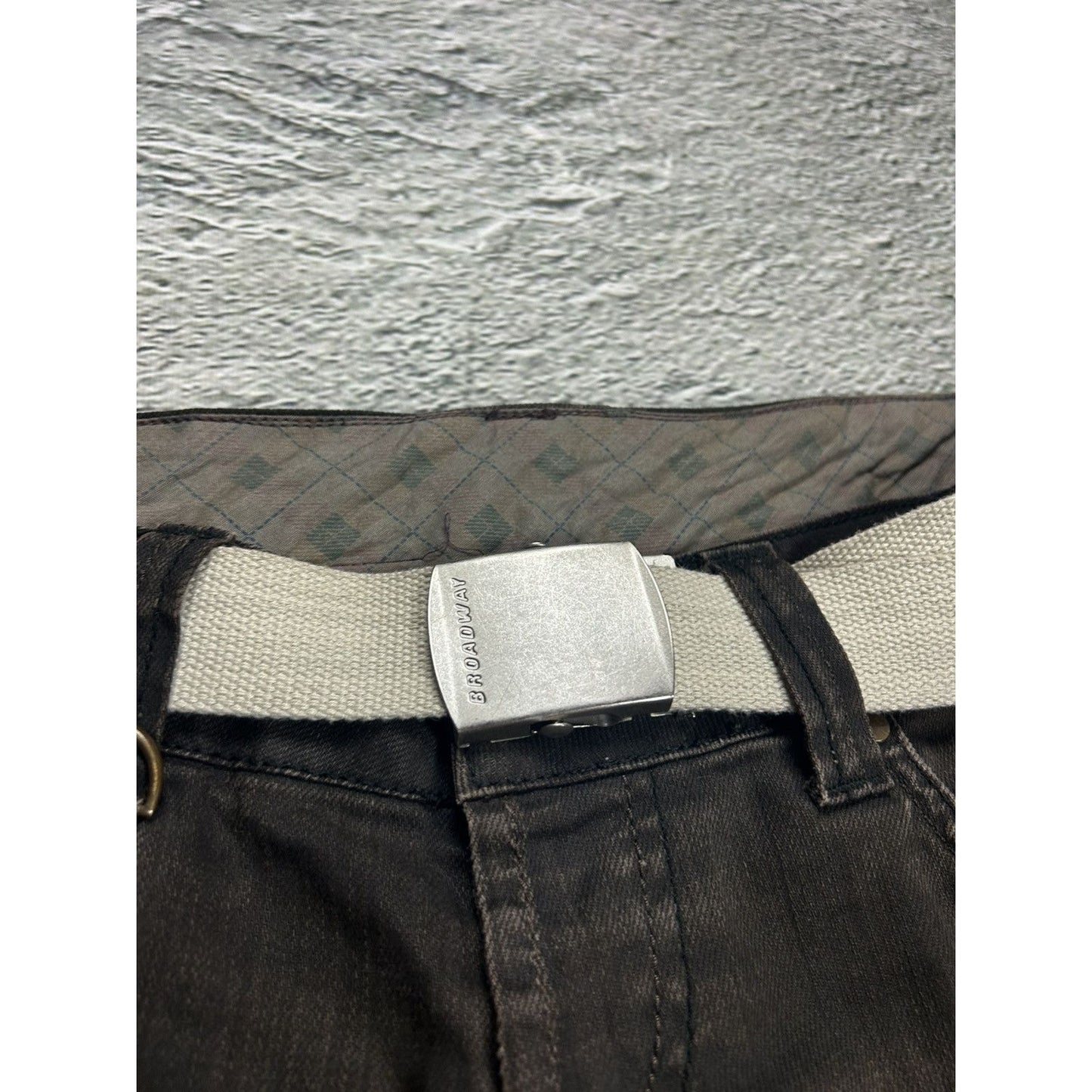 Y2K jeans flared brown cargo