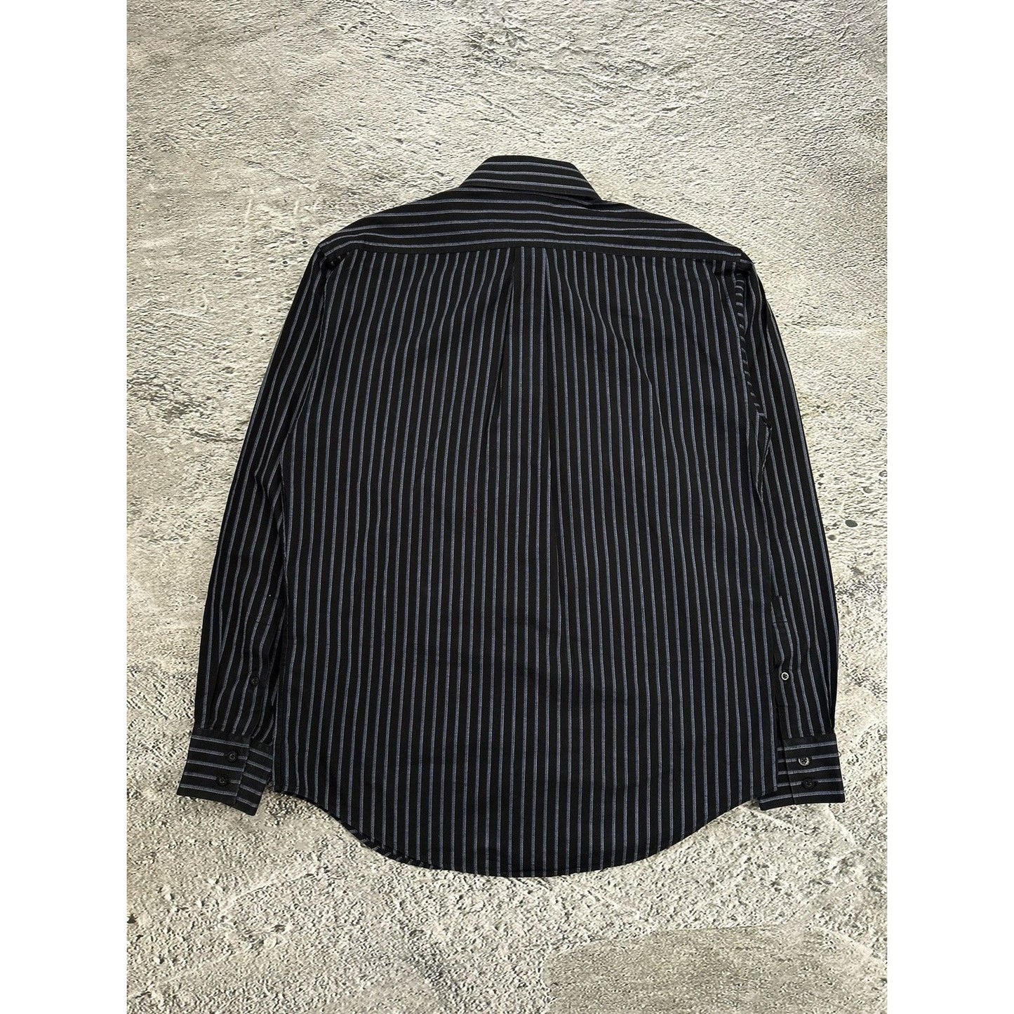 Yves Saint Laurent vintage black shirt long sleeve blue