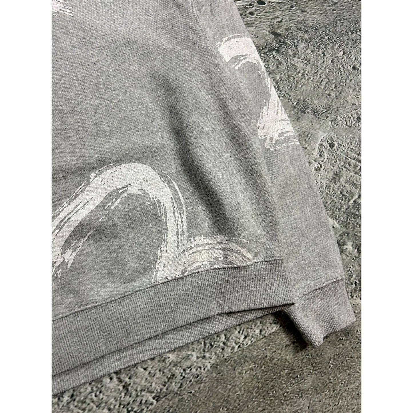 Evisu sweatshirt multilogo seagull vintage grey Y2K