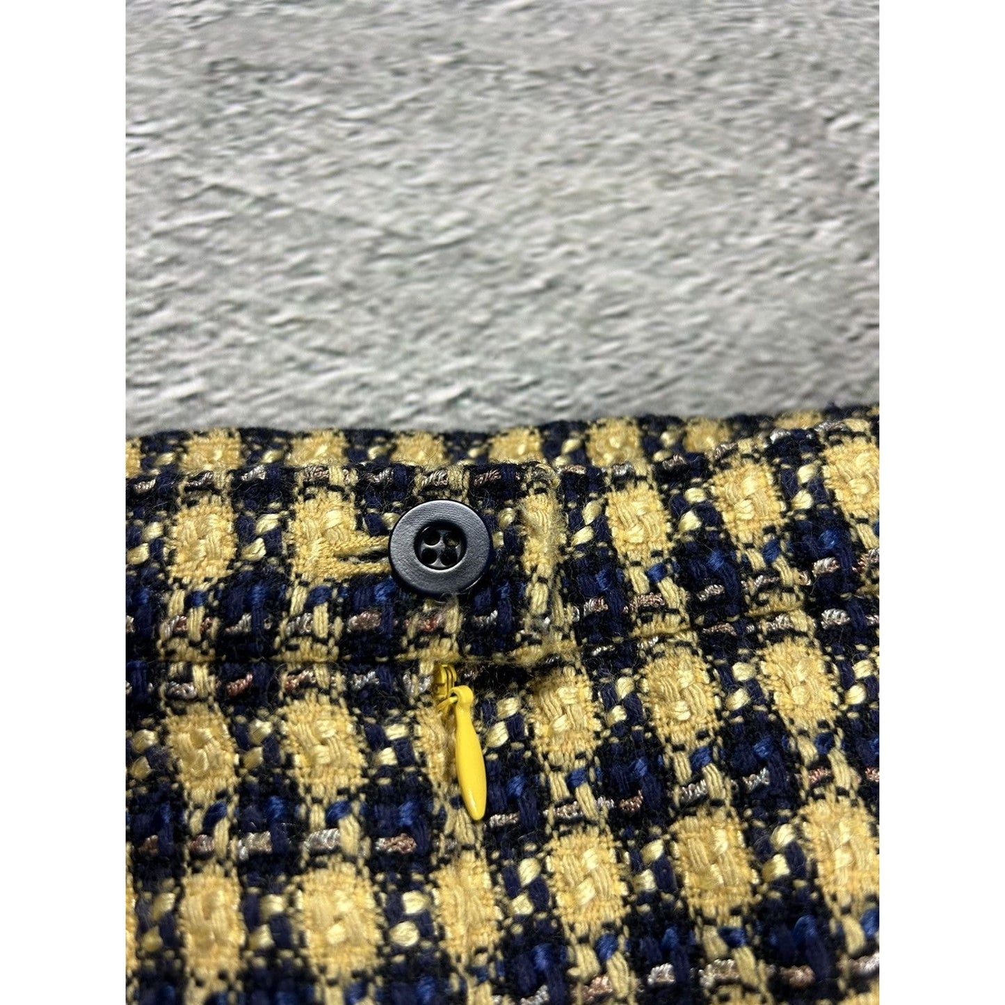 Escada vintage suit wool set blazer + skirt yellow