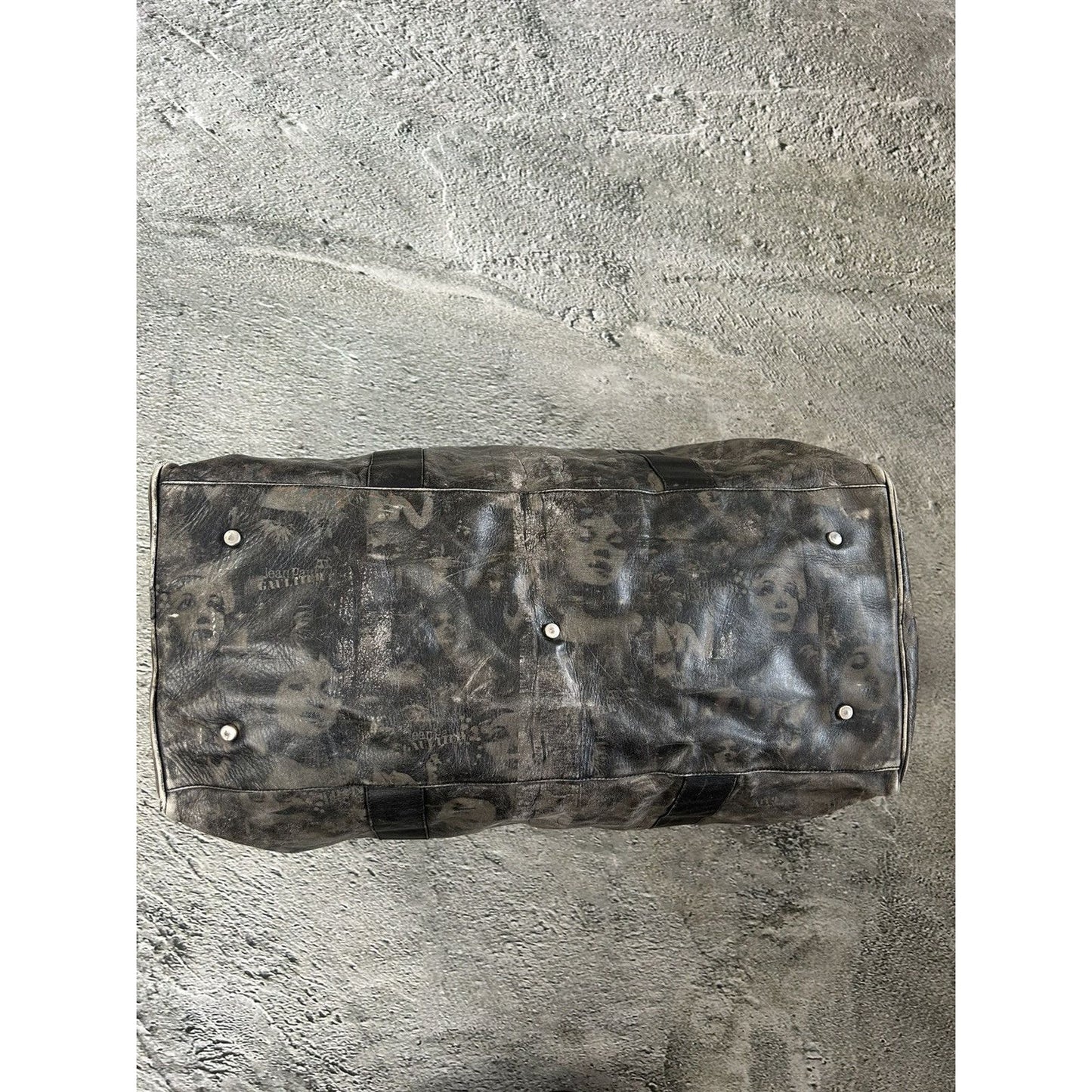Jean Paul Gaultier Duffle Bag Leather Fullprint