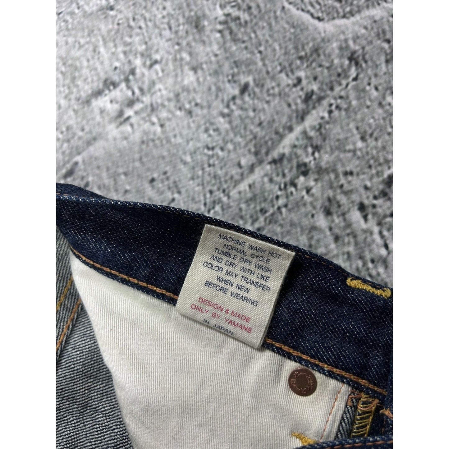 Evisu jeans vintage dark navy selvedge denim white seagull