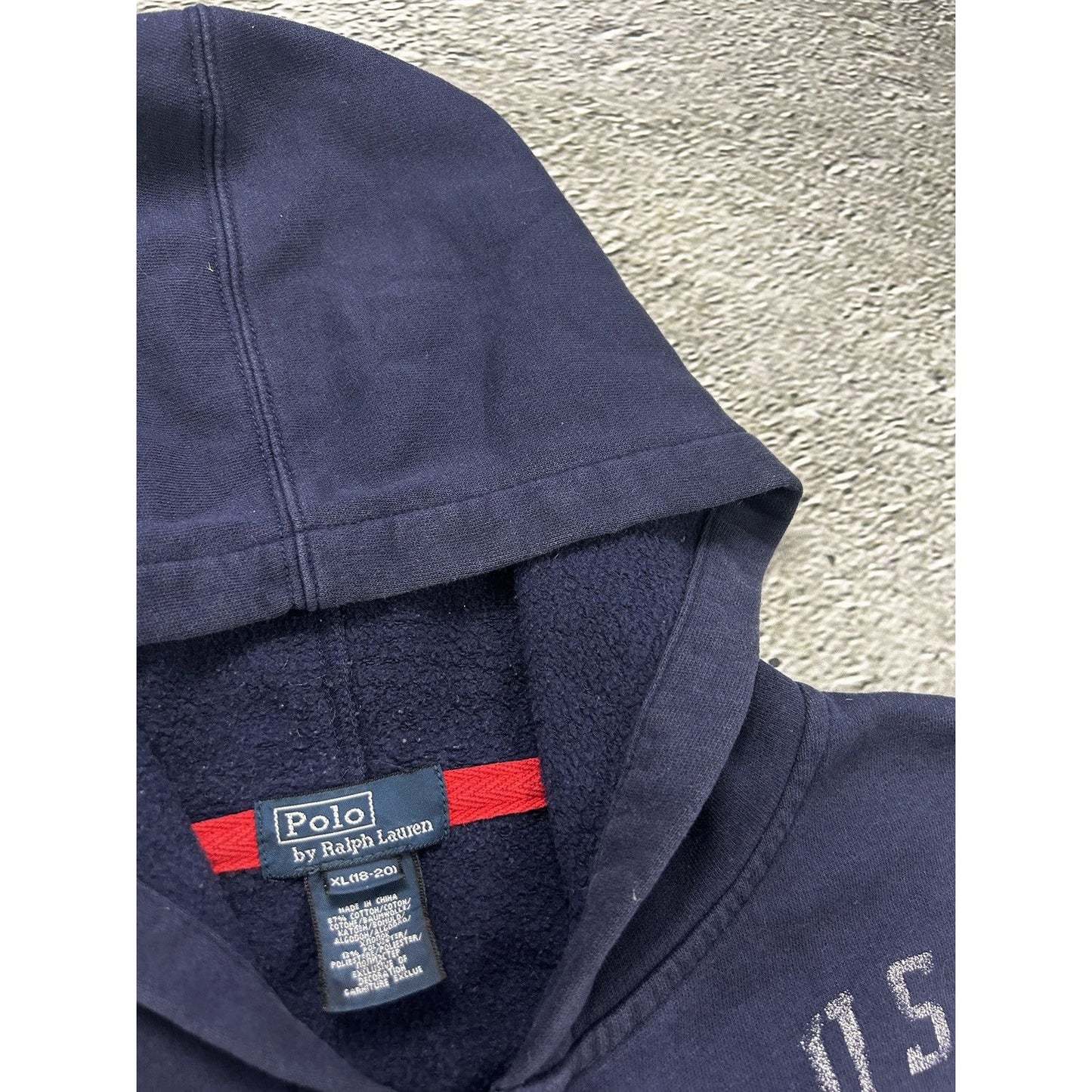 Chief Keef Polo Ralph Lauren zip hoodie USA navy