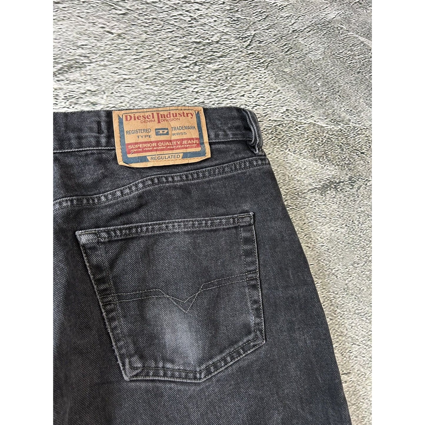 Diesel jeans vintage black straight Y2K