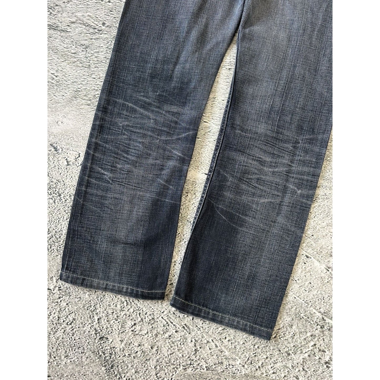 Evisu x Puma vintage navy jeans mint seagulls