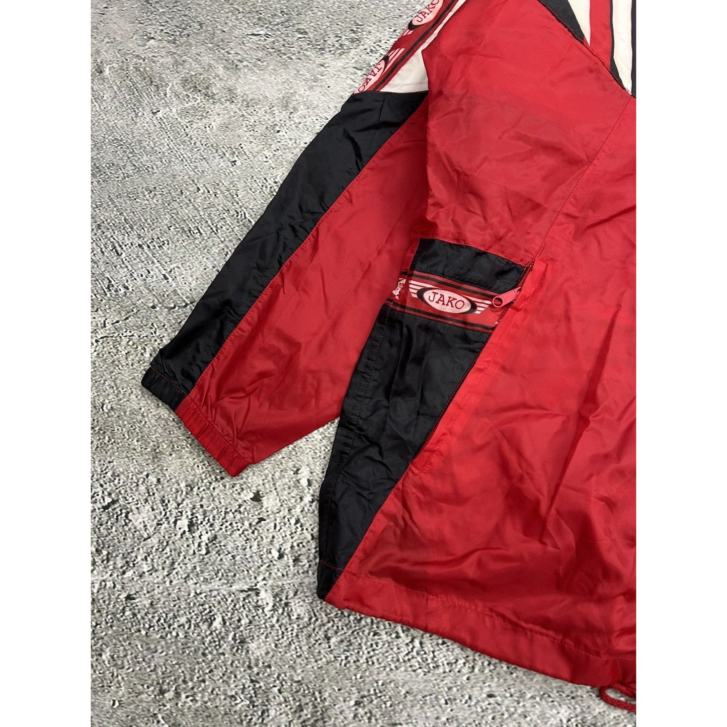 Jako vintage Track Jacket black white red 90s