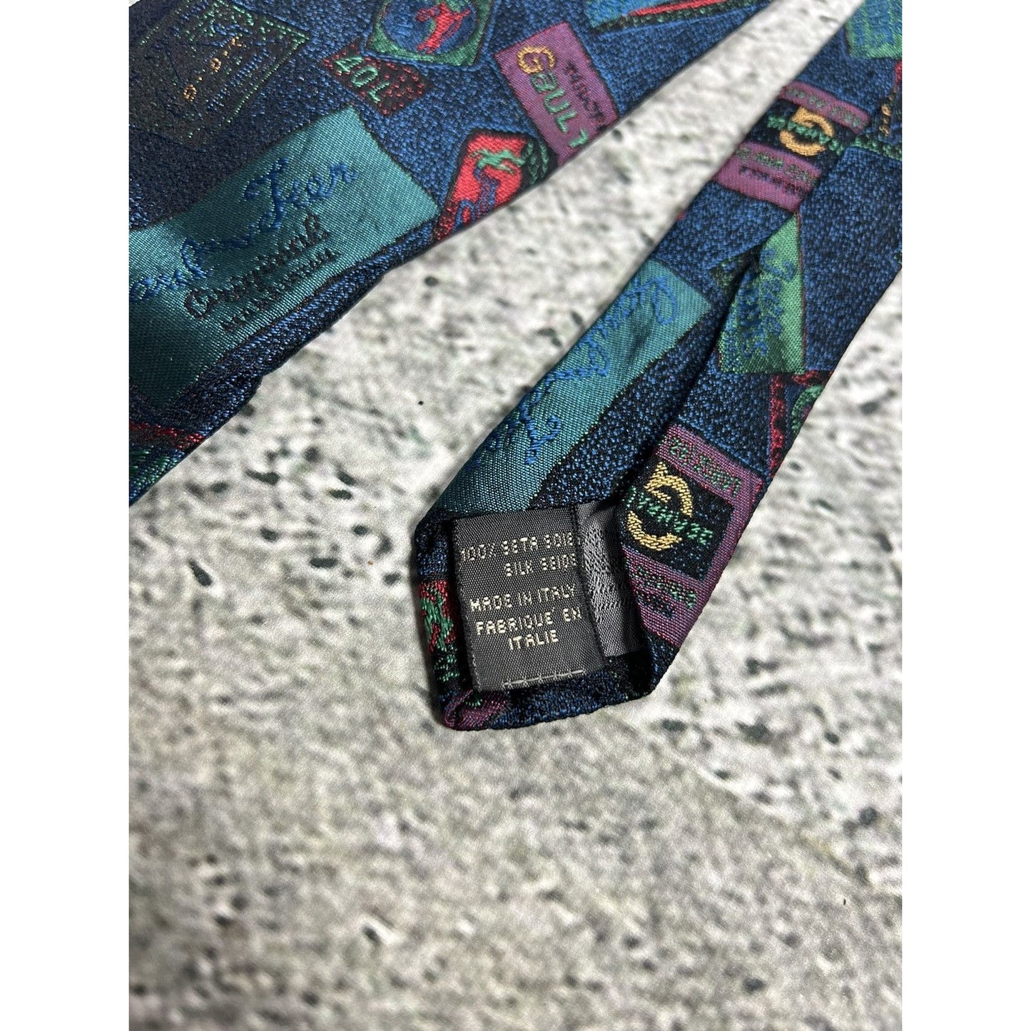 Jean Paul Gaultier tie silk vintage avant garde
