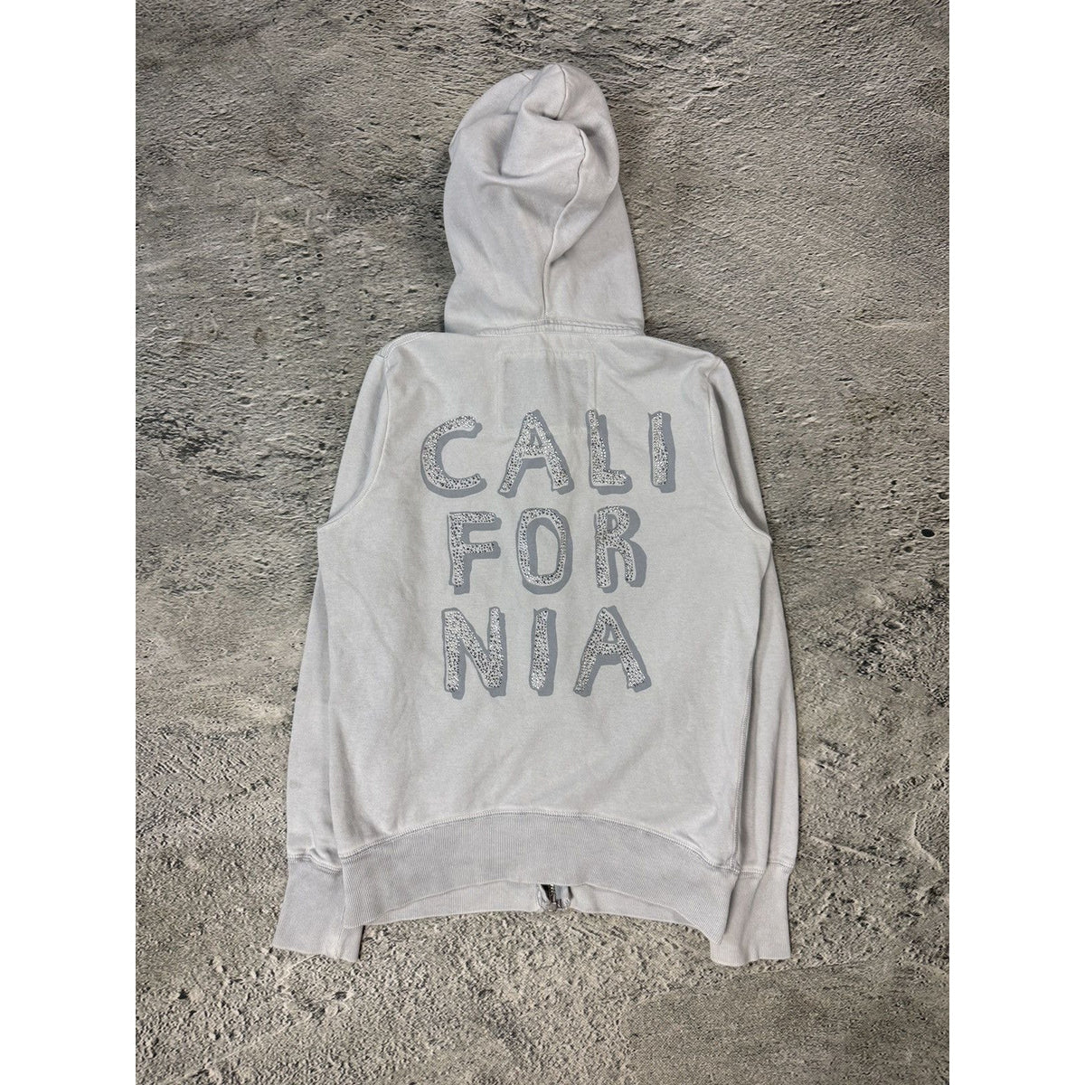True Religion zip hoodie grey rhinestones logo Los Angeles