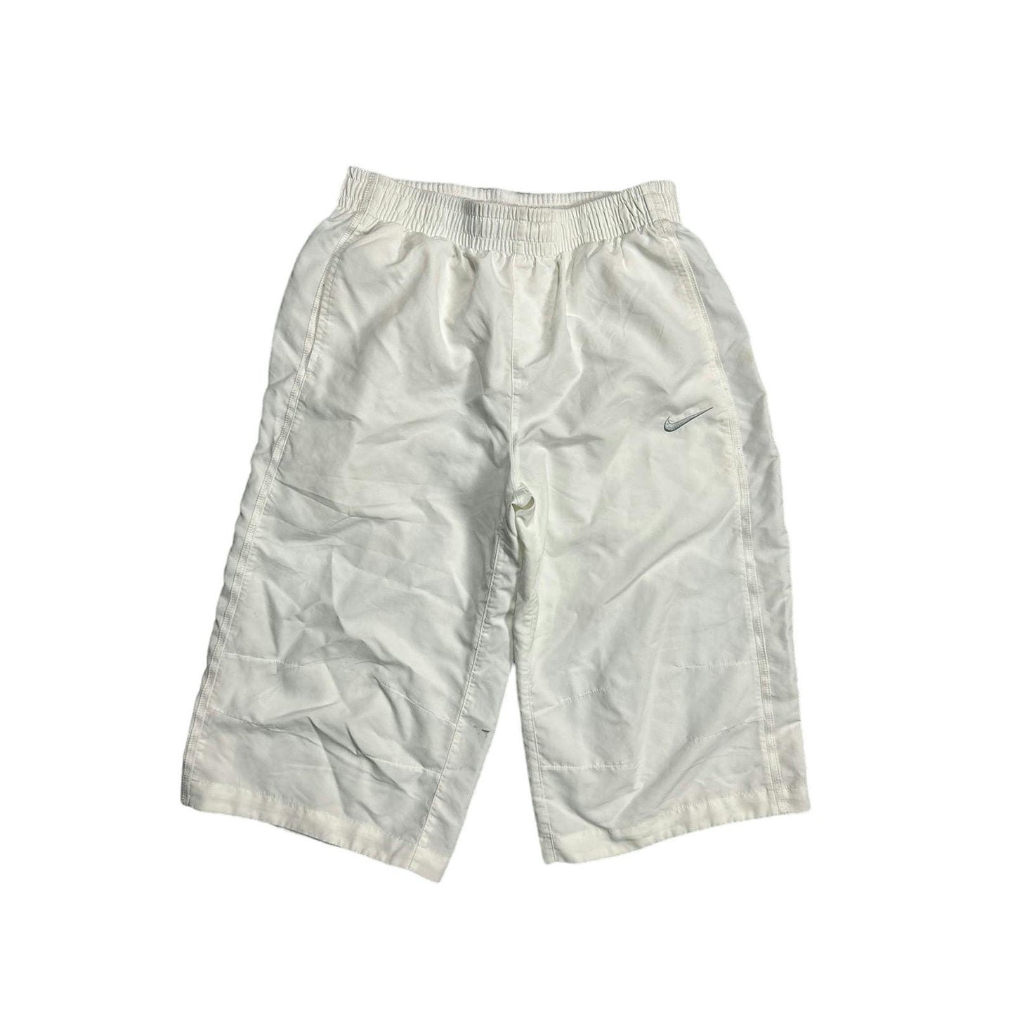 Nike vintage white shorts small swoosh 2000s