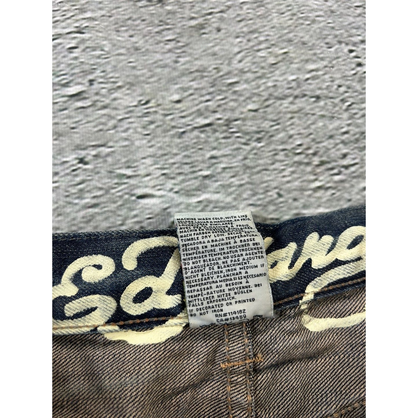 Ed Hardy Christian Audigier vintage jeans big logo pants