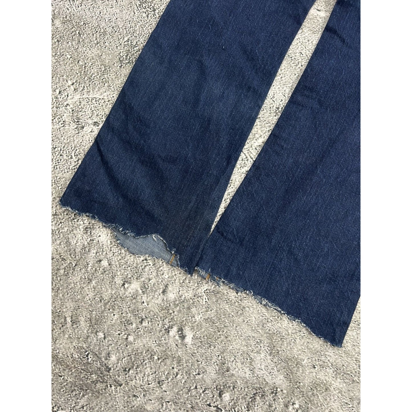 True Religion jeans flared big logo painted blue Y2K Billy