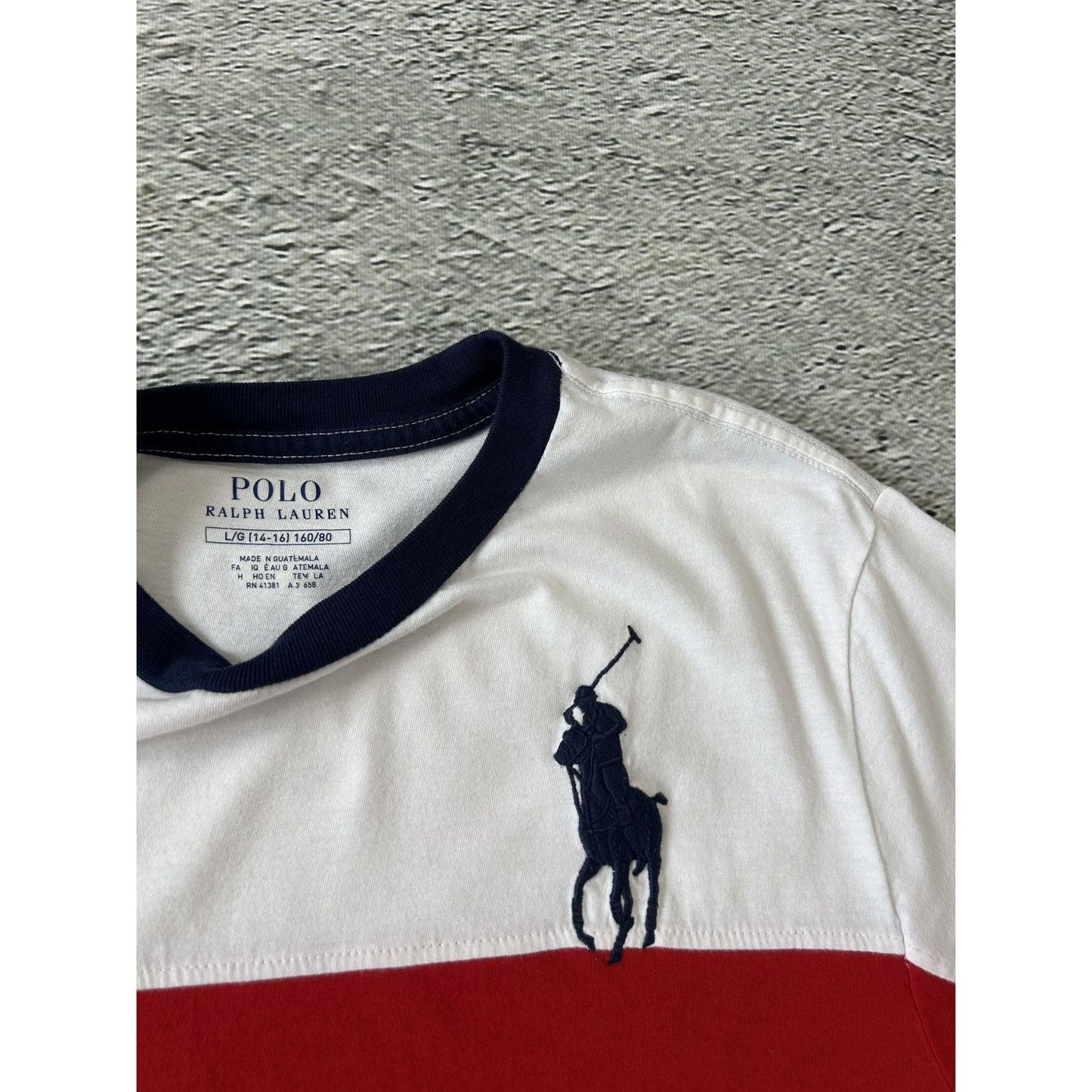 Chief Keef Polo Ralph Lauren USA T-shirt red white big pony