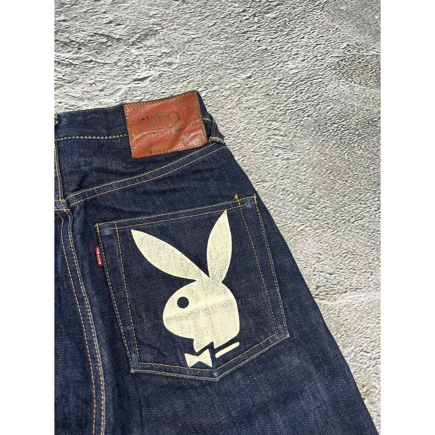 Evisu Playboy jeans vintage selvedge denim Japan RARE
