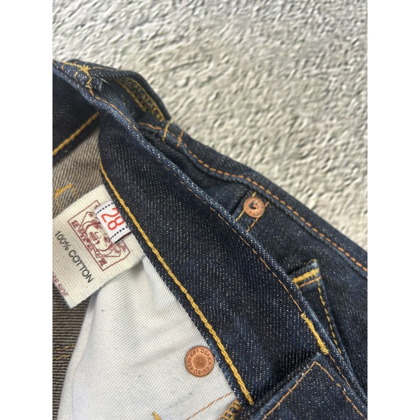Evisu multipocket jeans front logo rare sample black