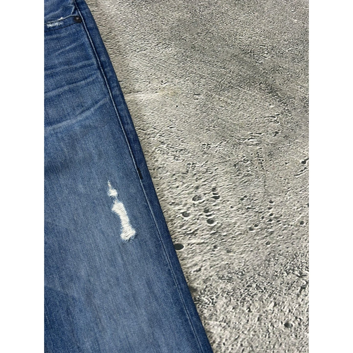 True Religion vintage blue jeans Ricky black big logo Y2K
