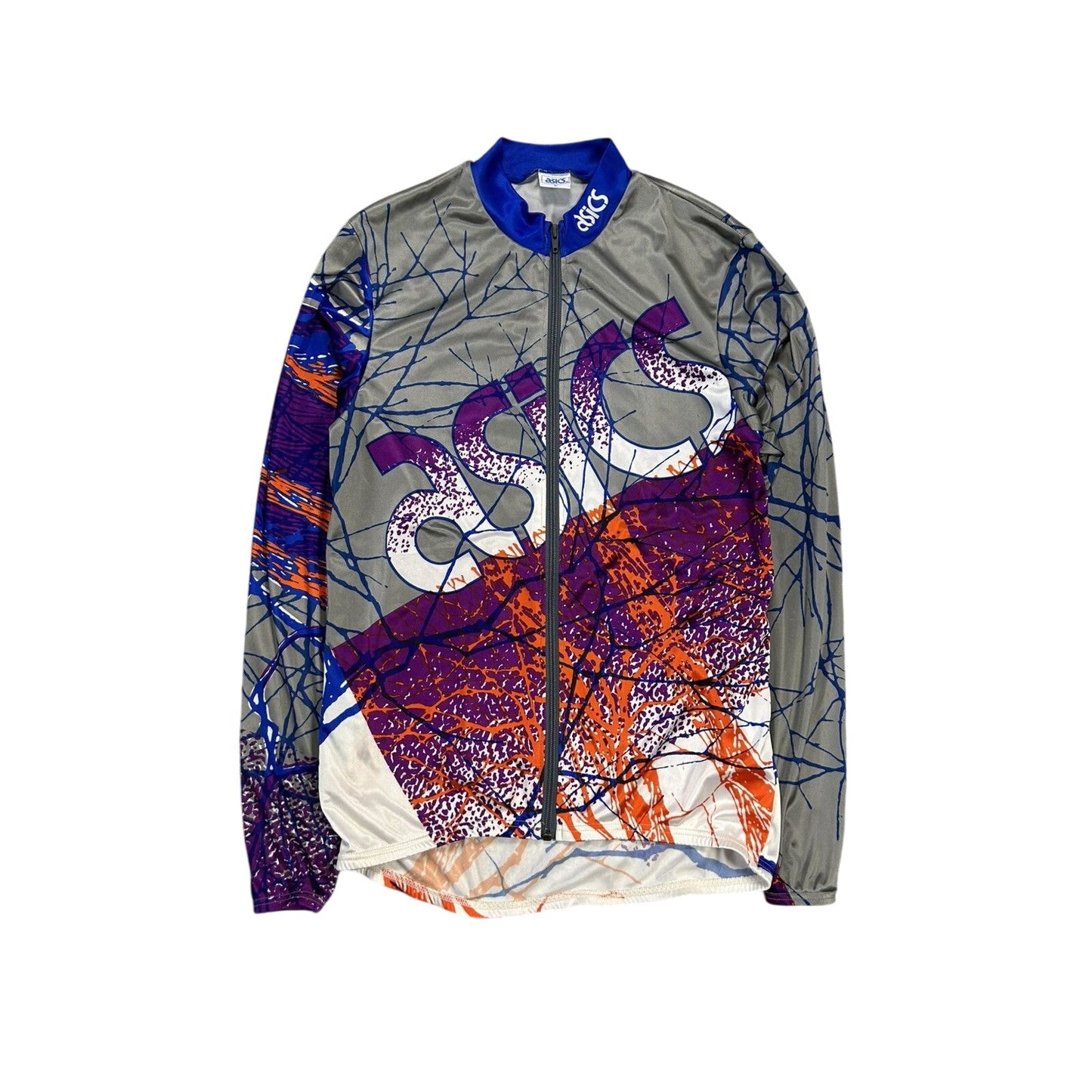 Asics vintage cycling jersey longsleeve full zip rave