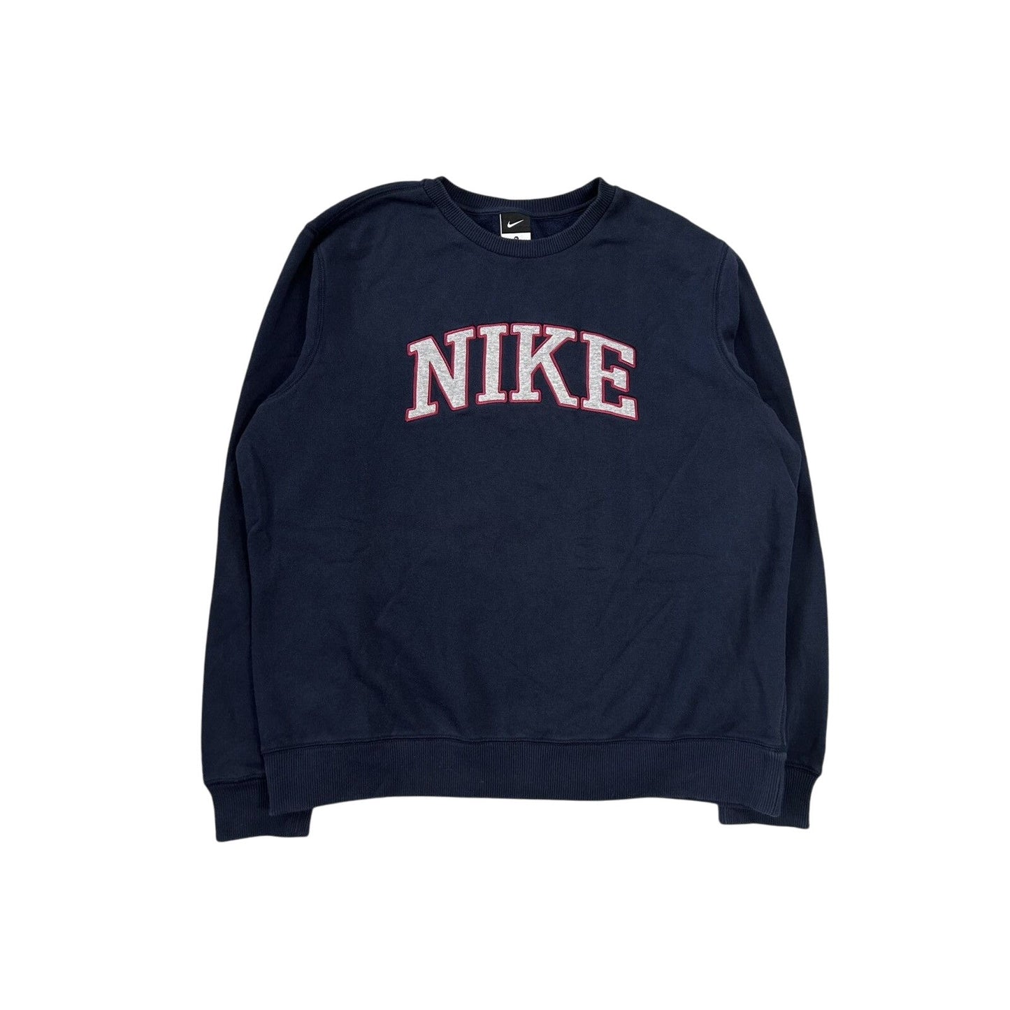 Nike crewneck navy big logo spell out vintage style navy