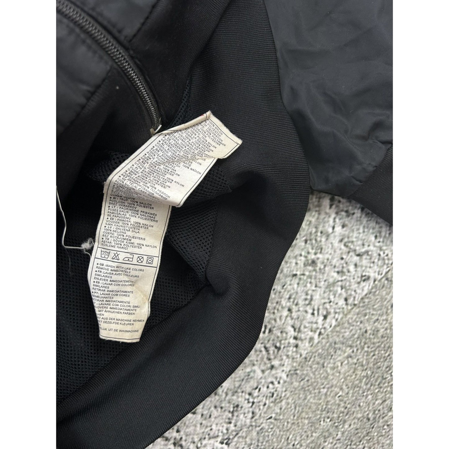 Nike track jacket nylon pink black vintage drill Y2K TN