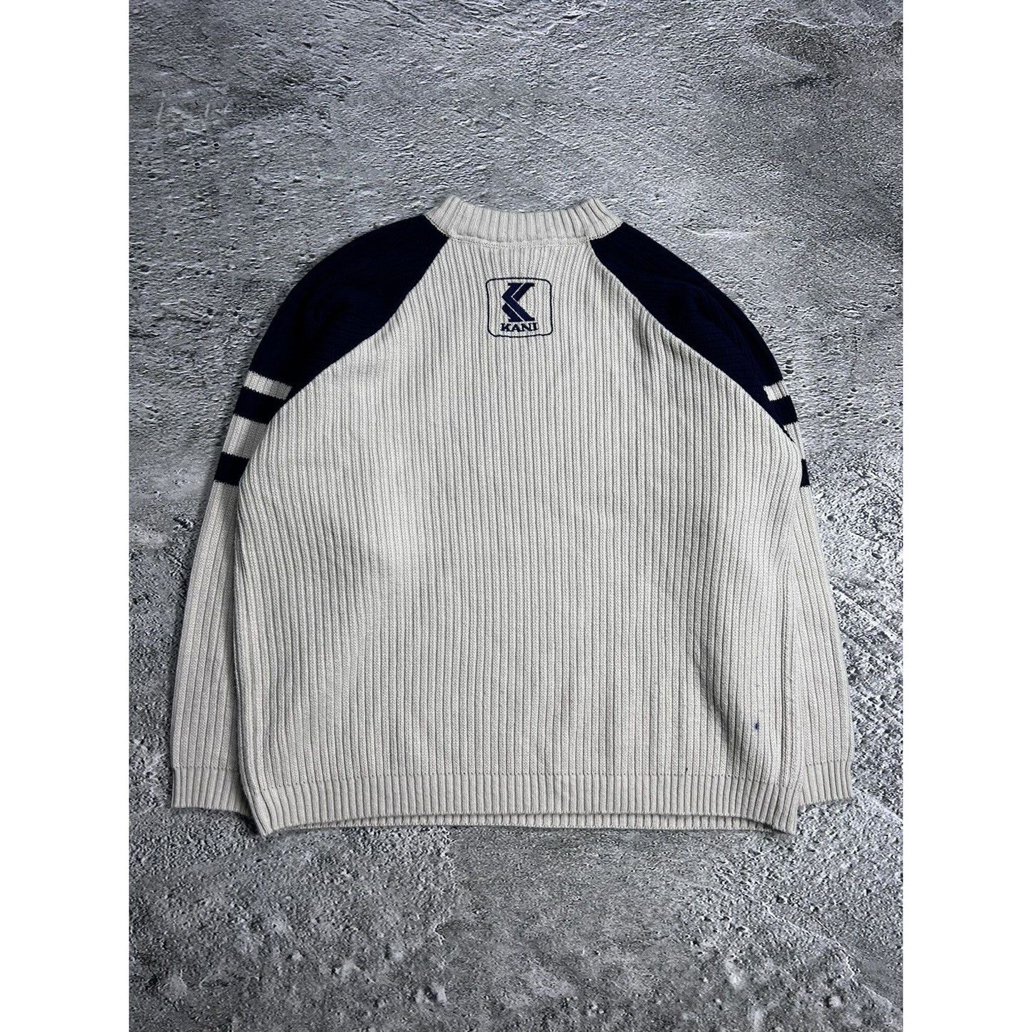 Karl Kani vintage sweater beige big logo spell out