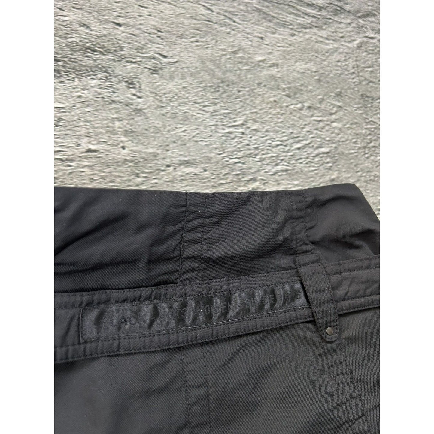 Japanese IKKS black skirt cargo multi pocket