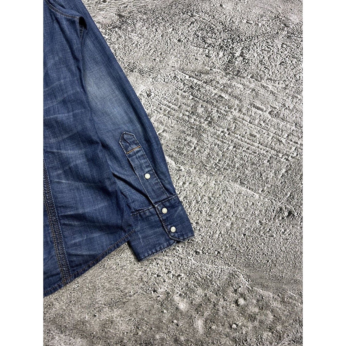 True Religion denim shirt button up Y2K