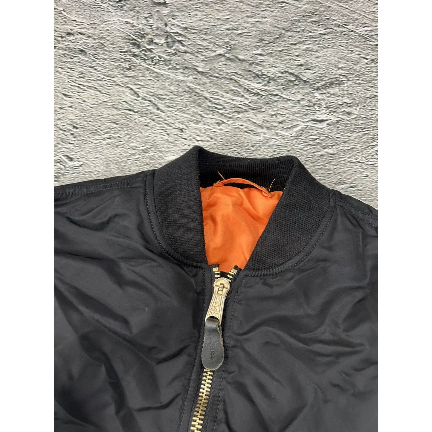 Alpha Industries vintage black bomber jacket