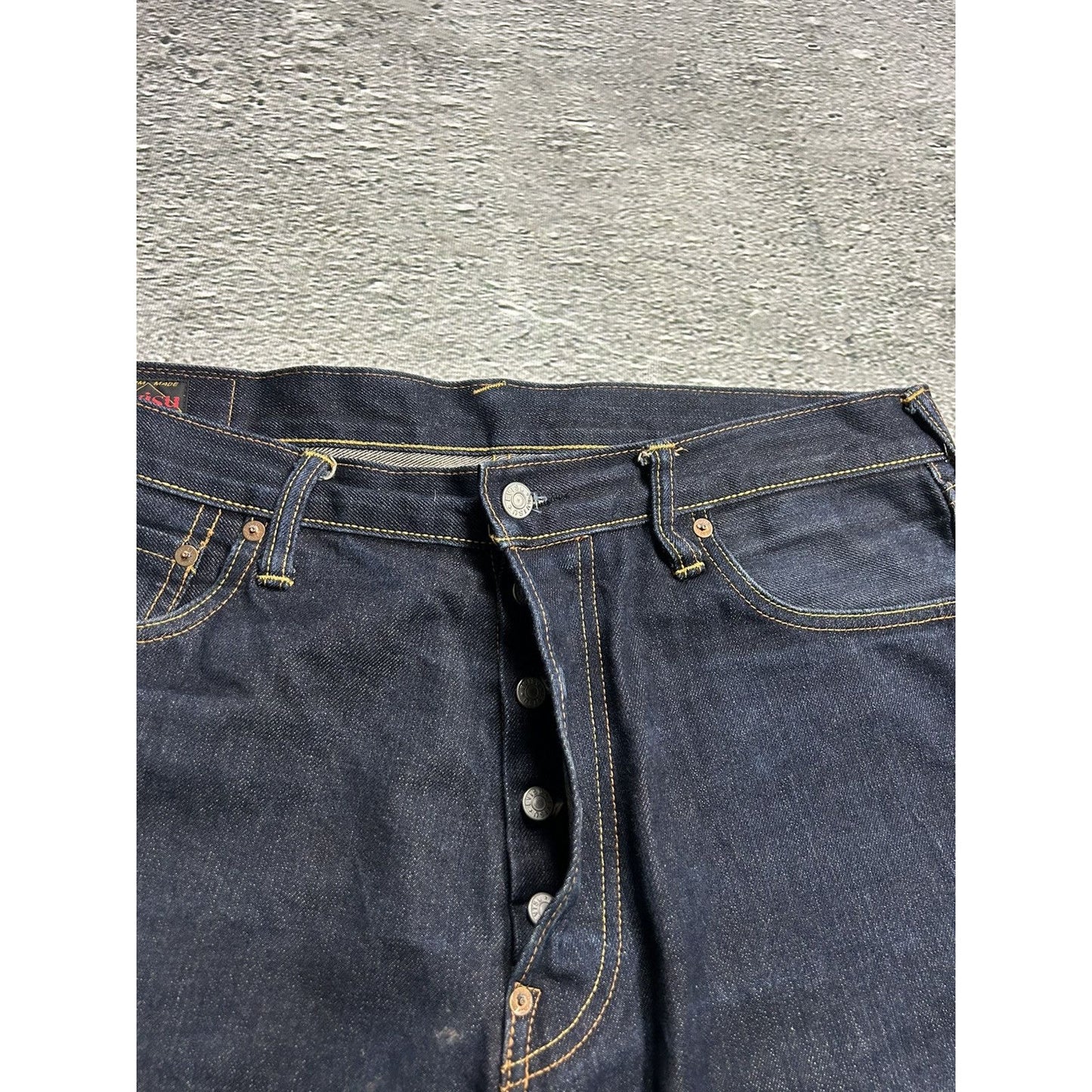 Evisu multipocket jeans multicolor vintage selvedge denim
