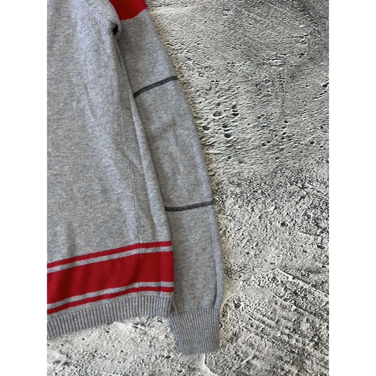 Diesel vintage sweater grey red Y2K big logo