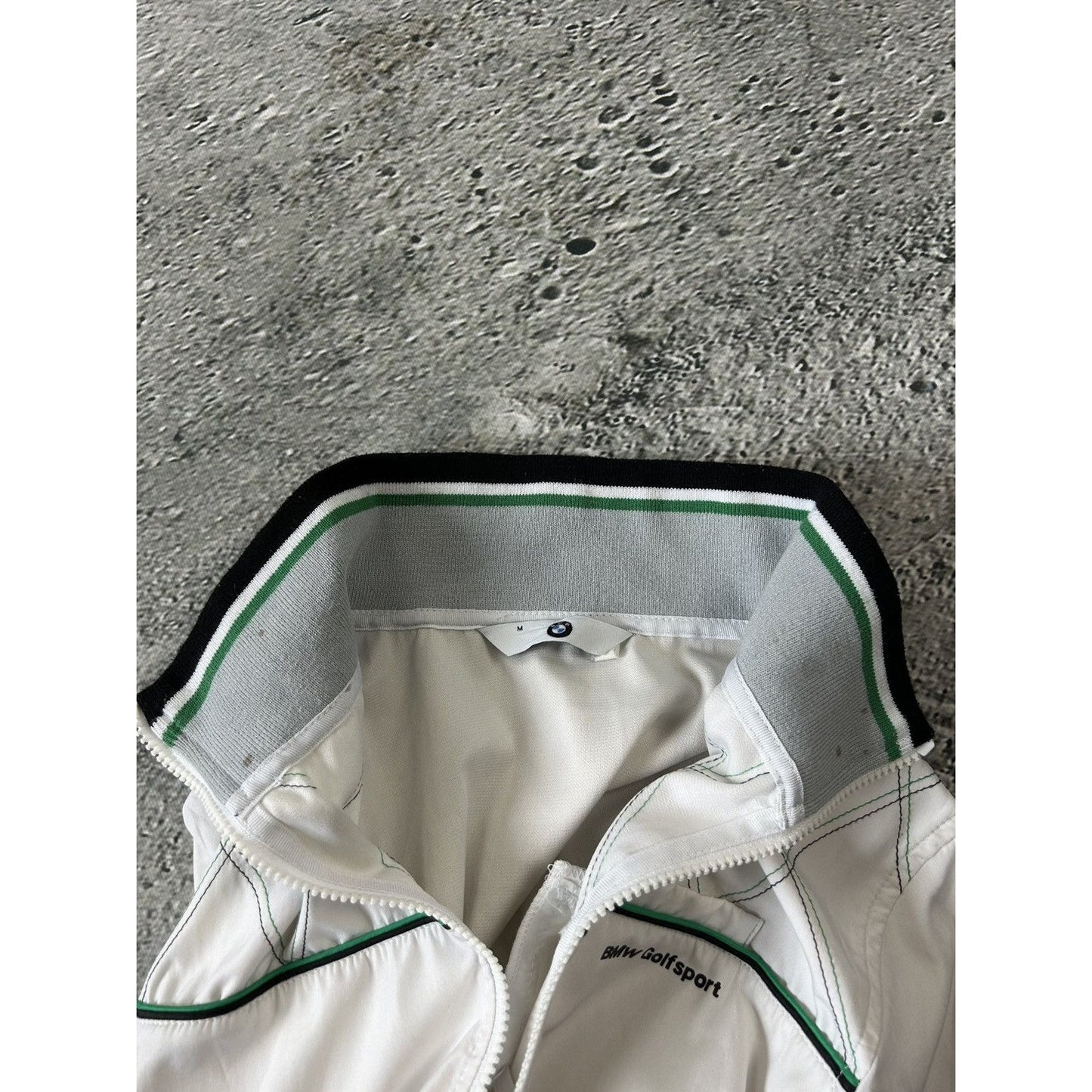 BMW Racing Jacket vintage white bomber track jacket