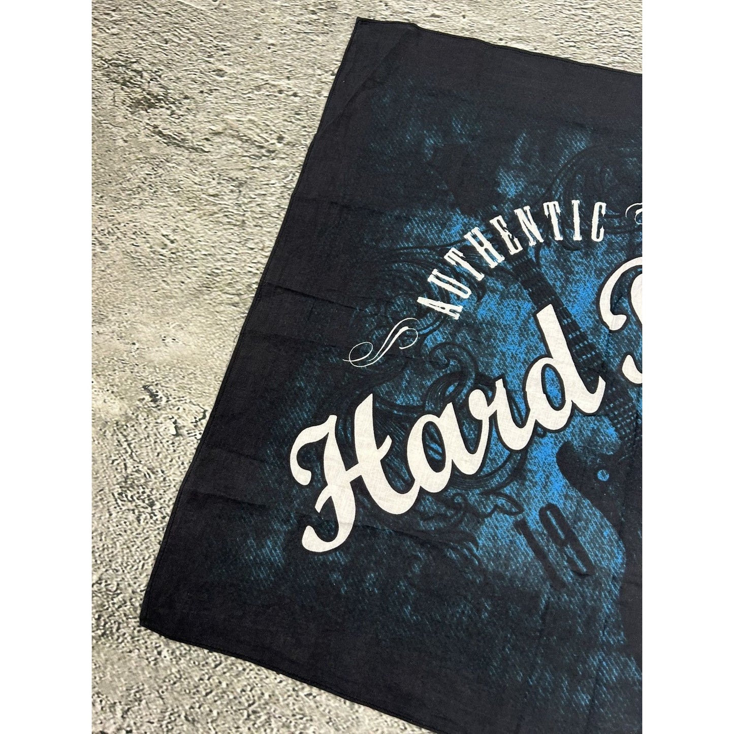 Hard Rock Cafe Shawl Vintage scarf Navy Blue
