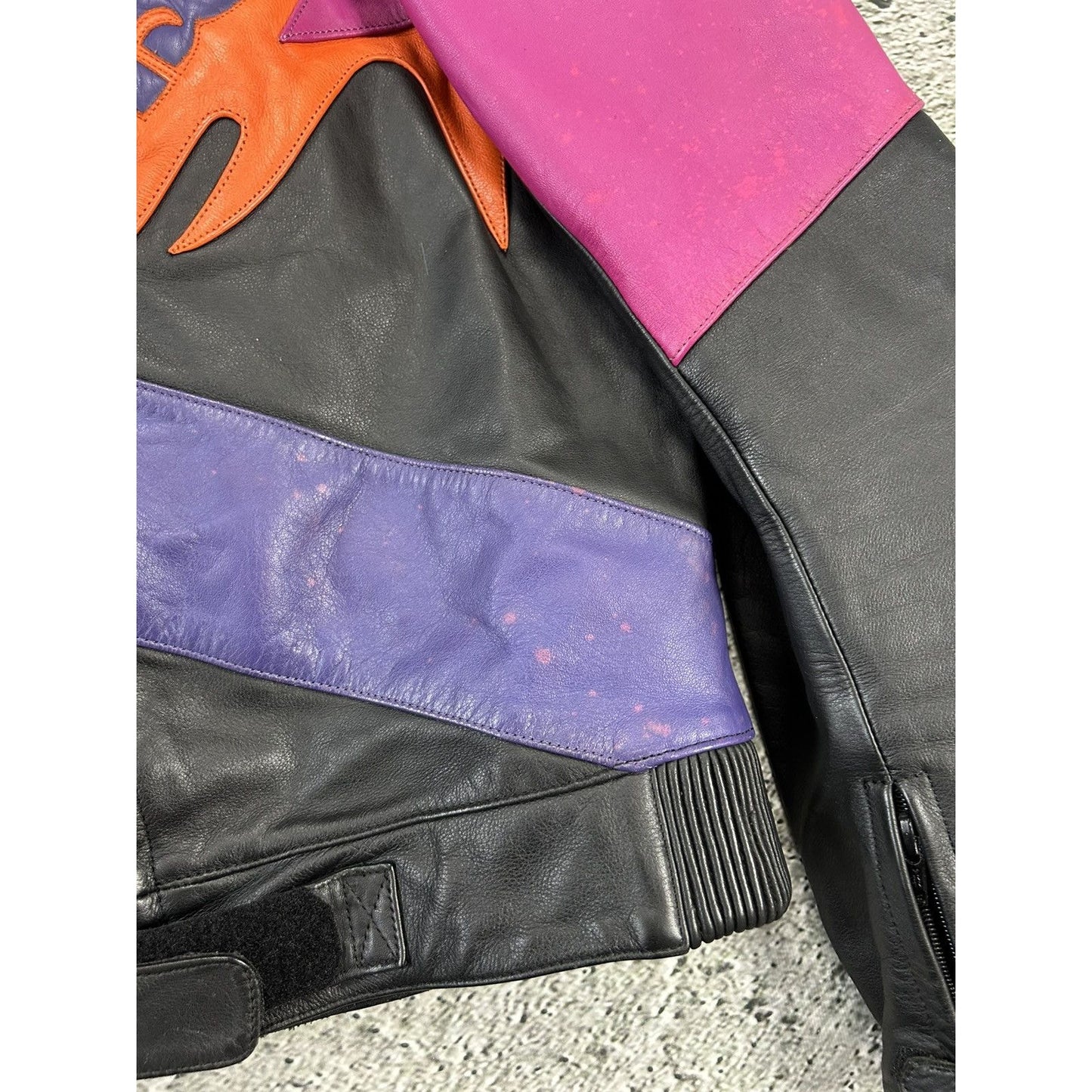 IXS Racing Leather Jacket vintage Y2K motorcycle