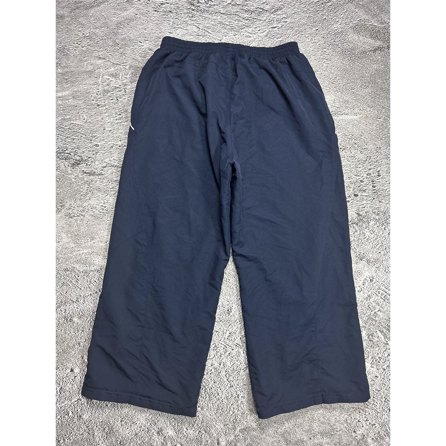 Adidas vintage navy nylon track pants baggy small logo 2000s
