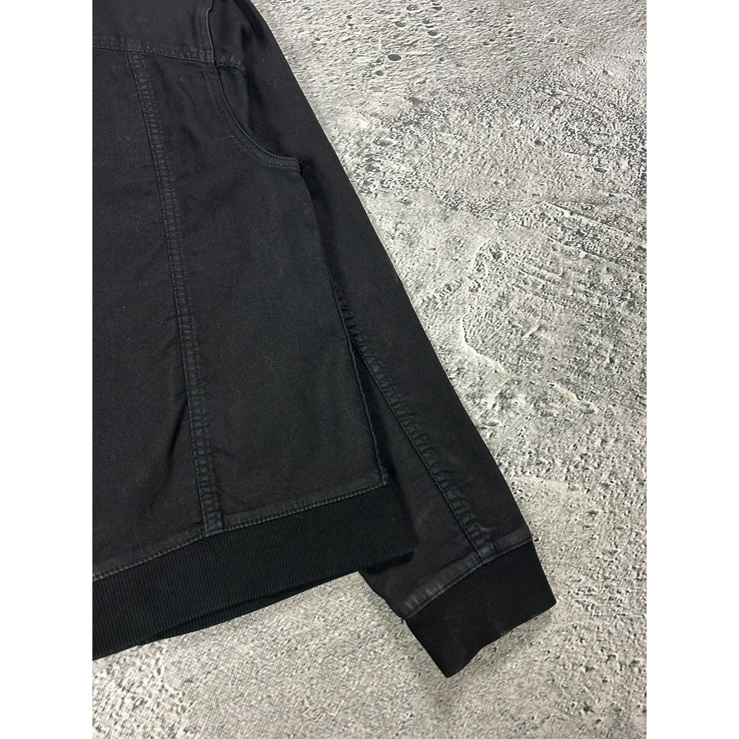 True Religion denim jacket black hooded