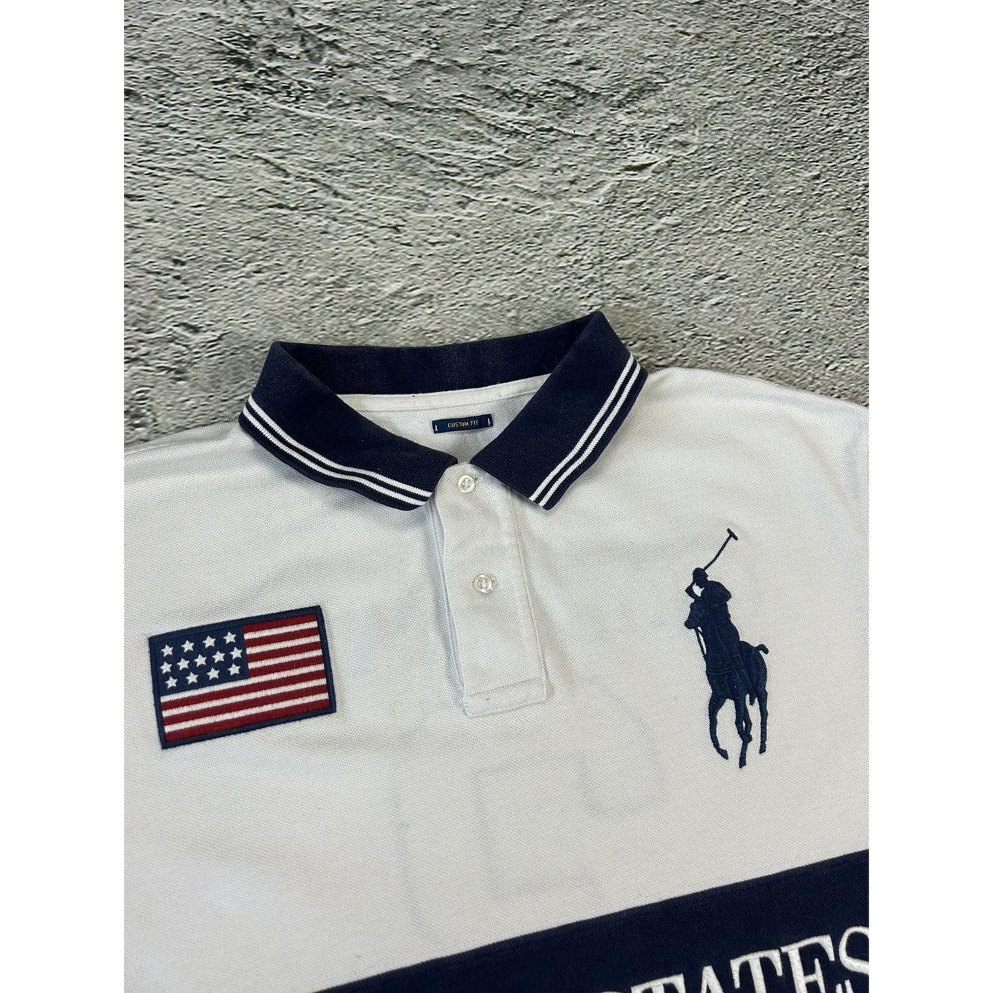 Chief Keef Polo Ralph Lauren USA vintage shirt white