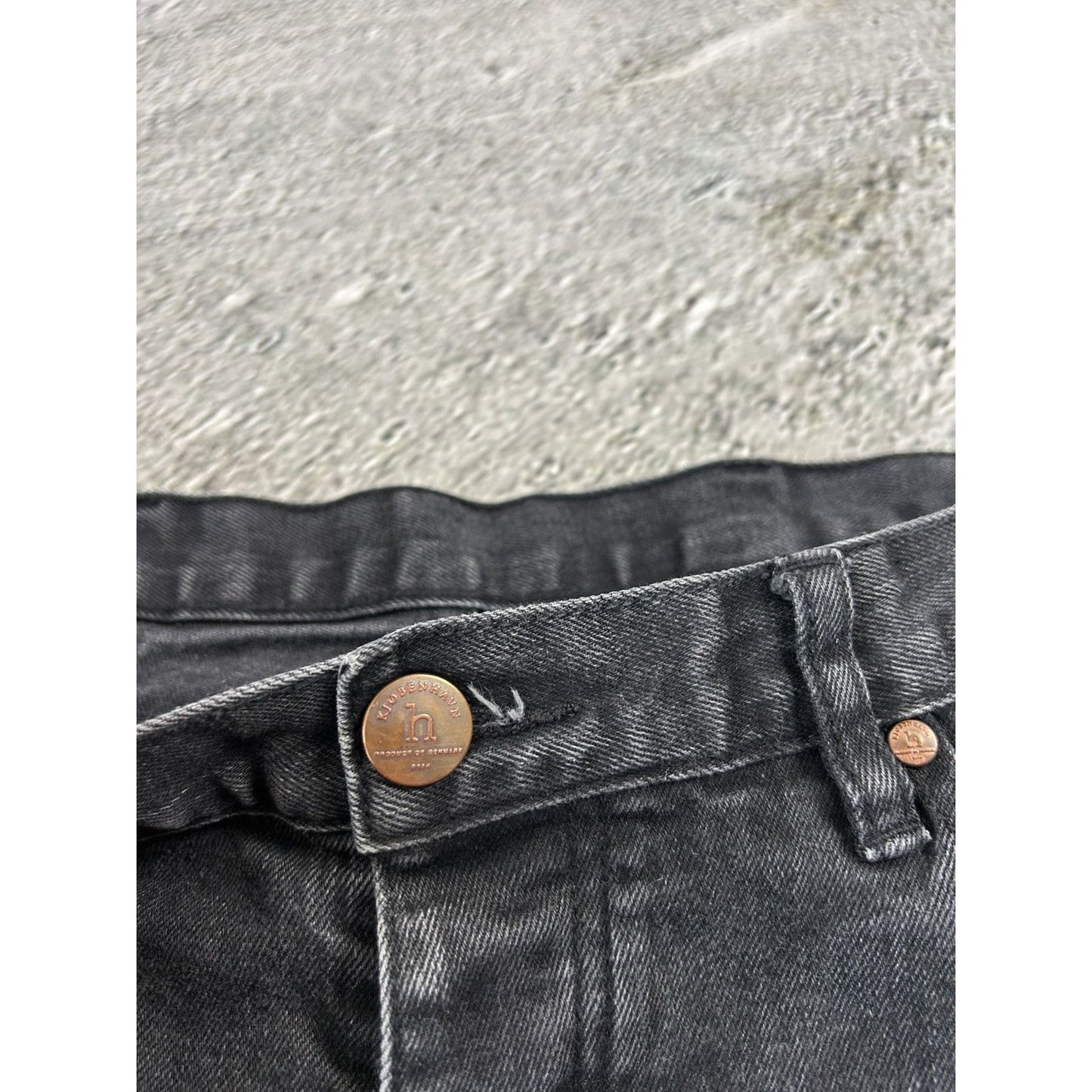 Han Kjobenhavn Black Selvedge Selvage Denim Pants Lean Fit